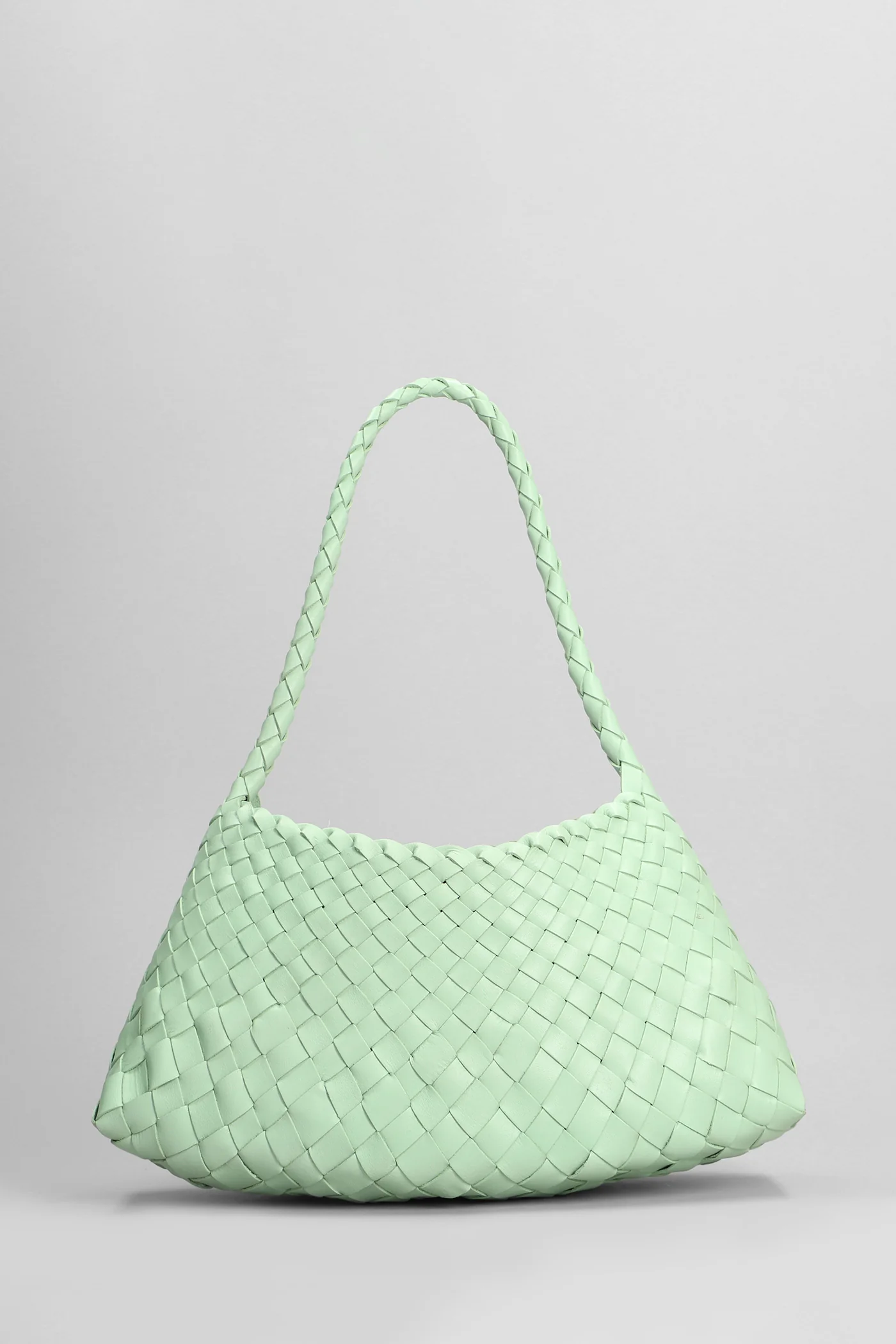 Rosanna Mini Hand bag in green leather - Image 3