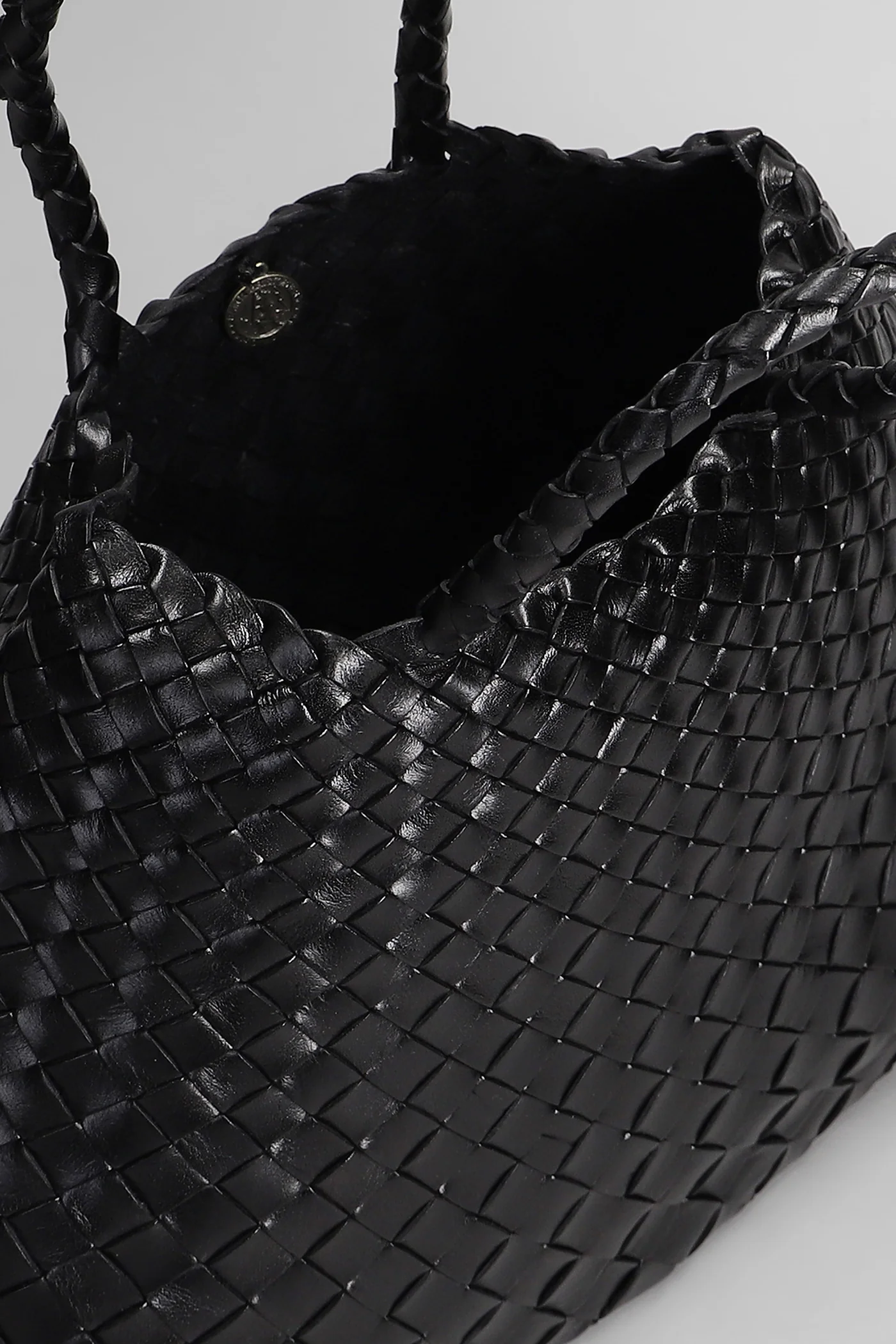 Santa Croce Big Tote in black leather - Image 4