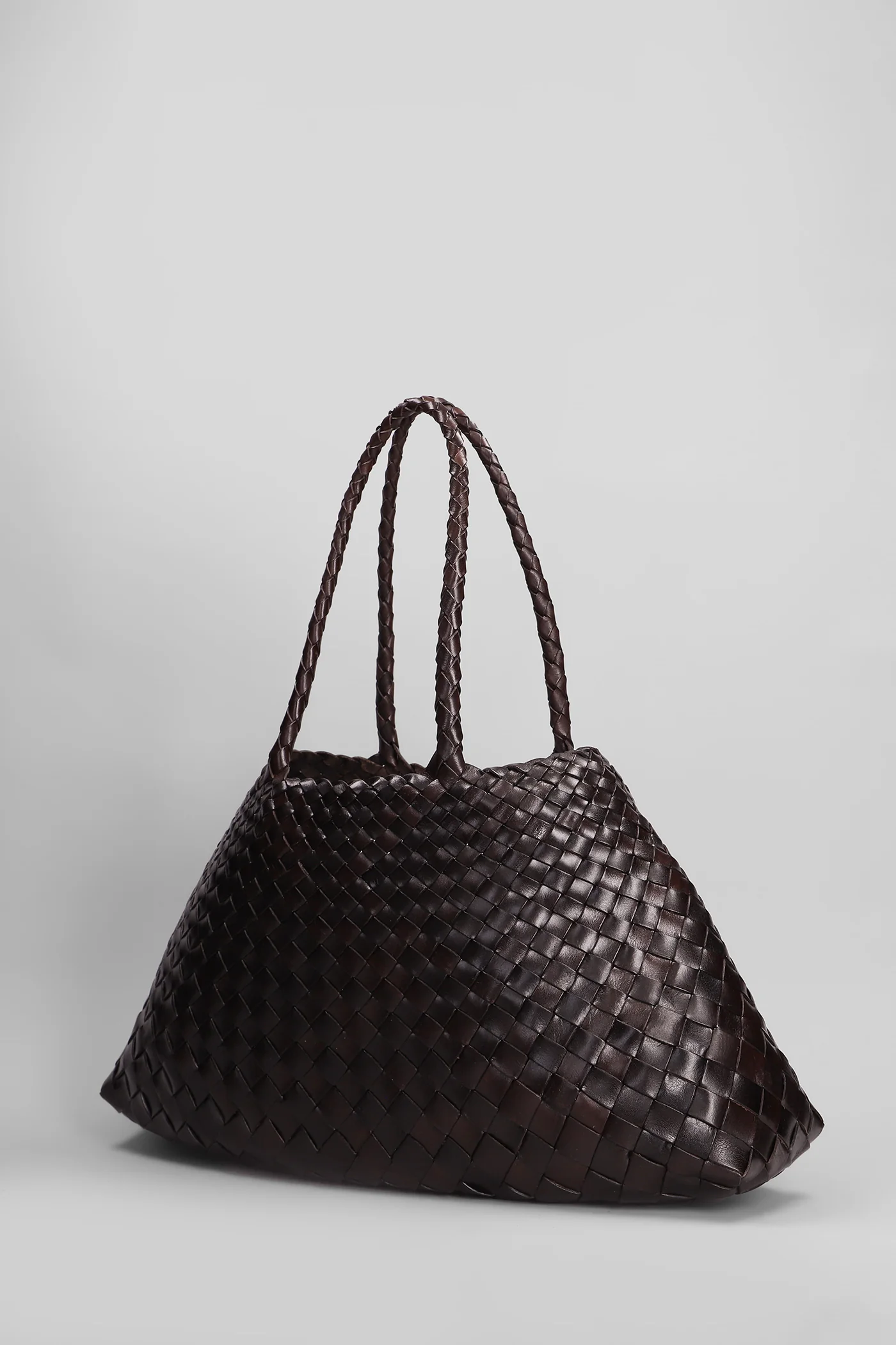 Santa Croce Big Tote in brown leather - Image 2