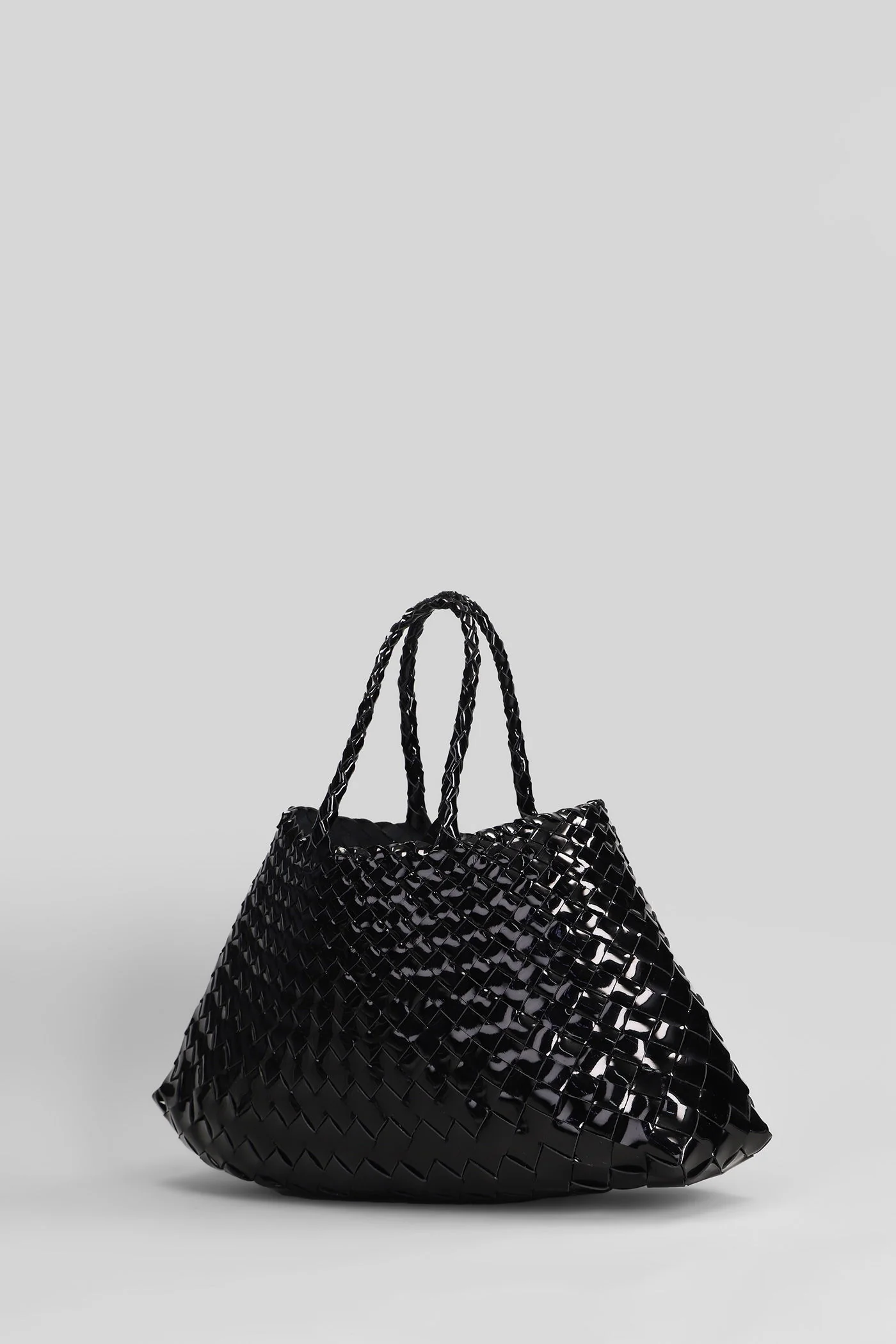 Santa Croce Small Tote in black leather - Image 2