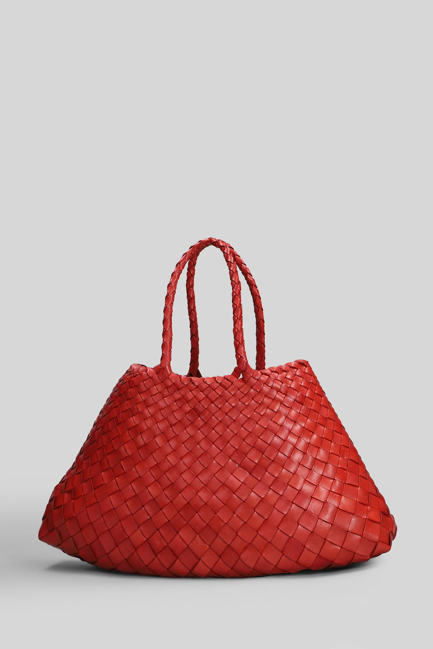 Santa Croce Small Tote in red leather - Image 2