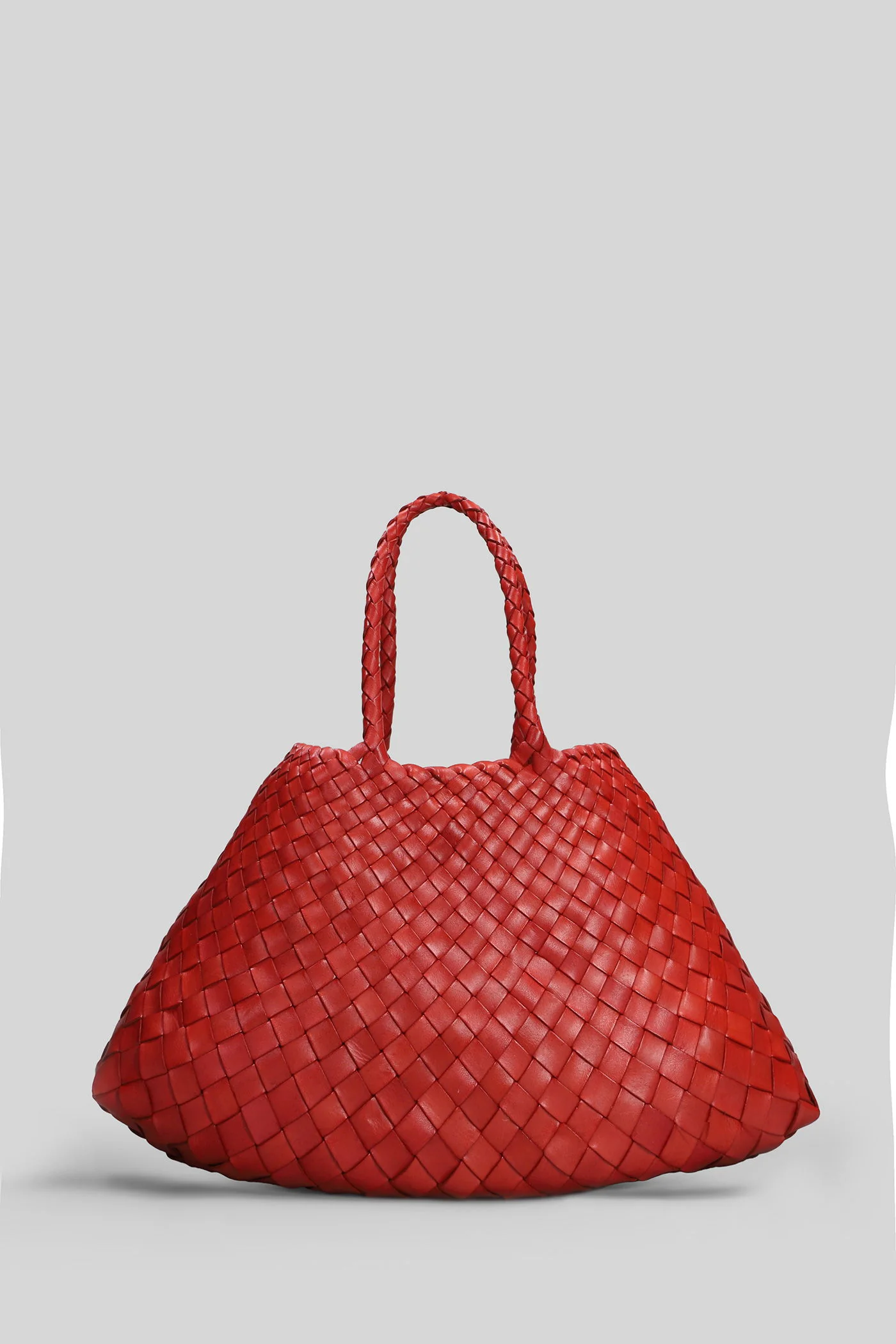 Santa Croce Small Tote in red leather - Image 3