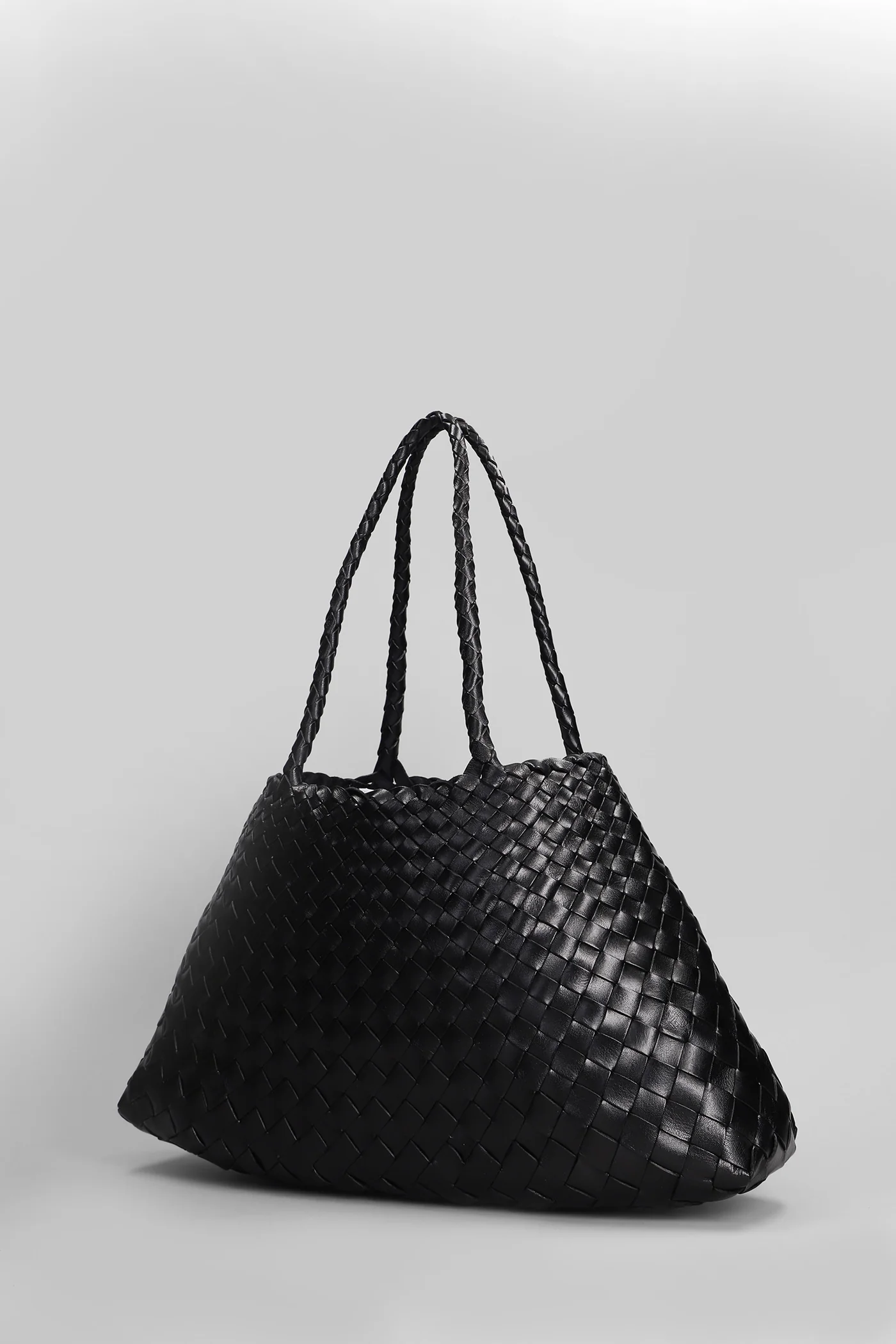 Santa Croce Tote in black leather - Image 2