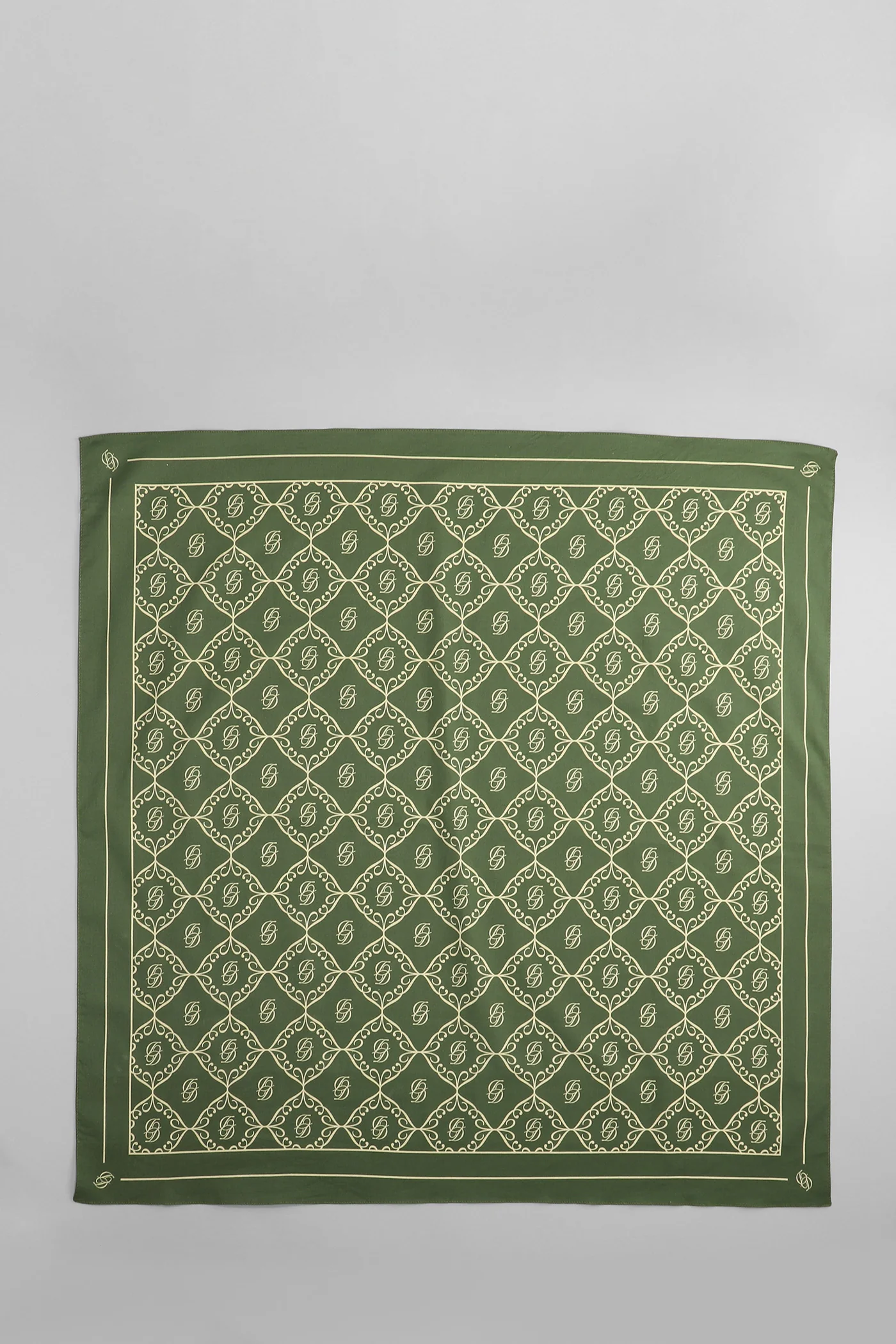 Foulard in khaki cotton