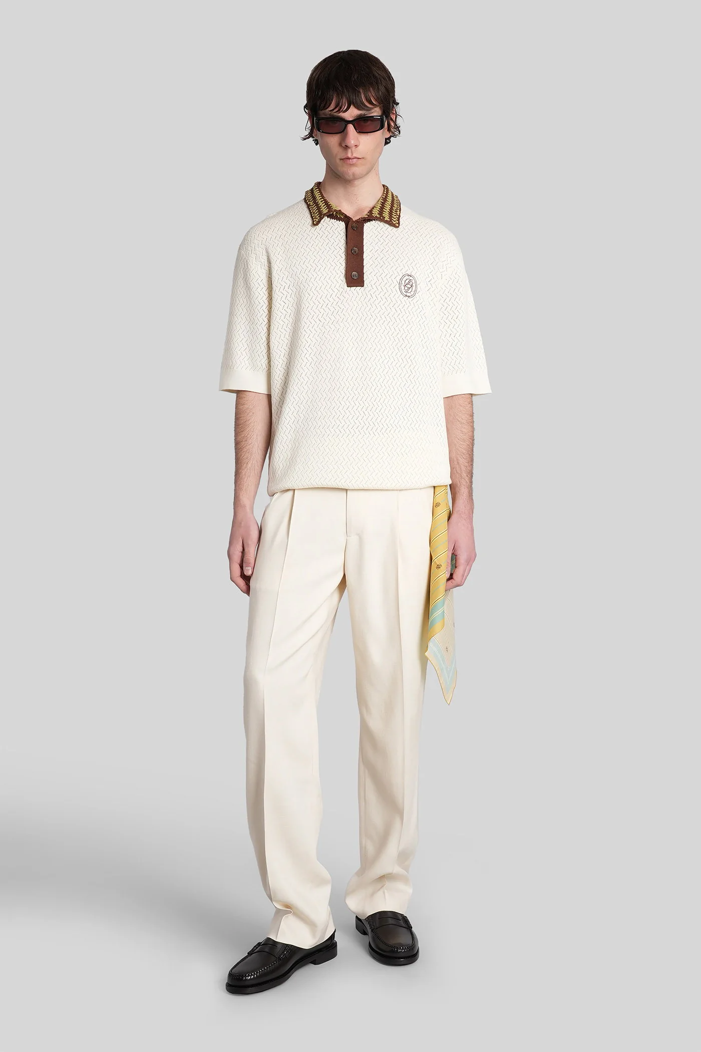 Pants in beige viscose - Image 2
