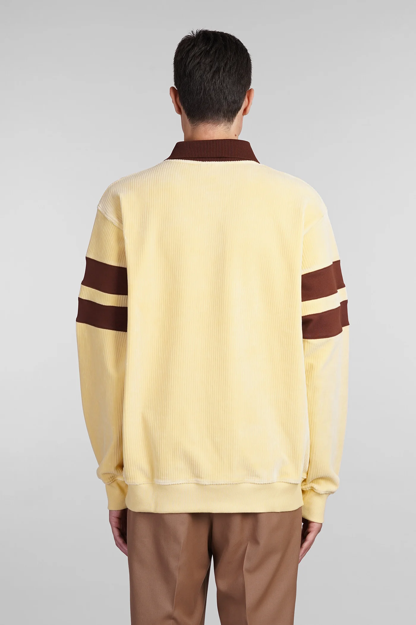 Polo in yellow cotton - Image 3