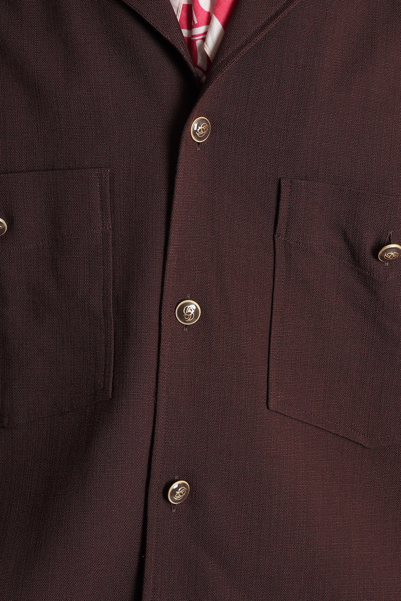 Shirt in brown viscose - Image 5