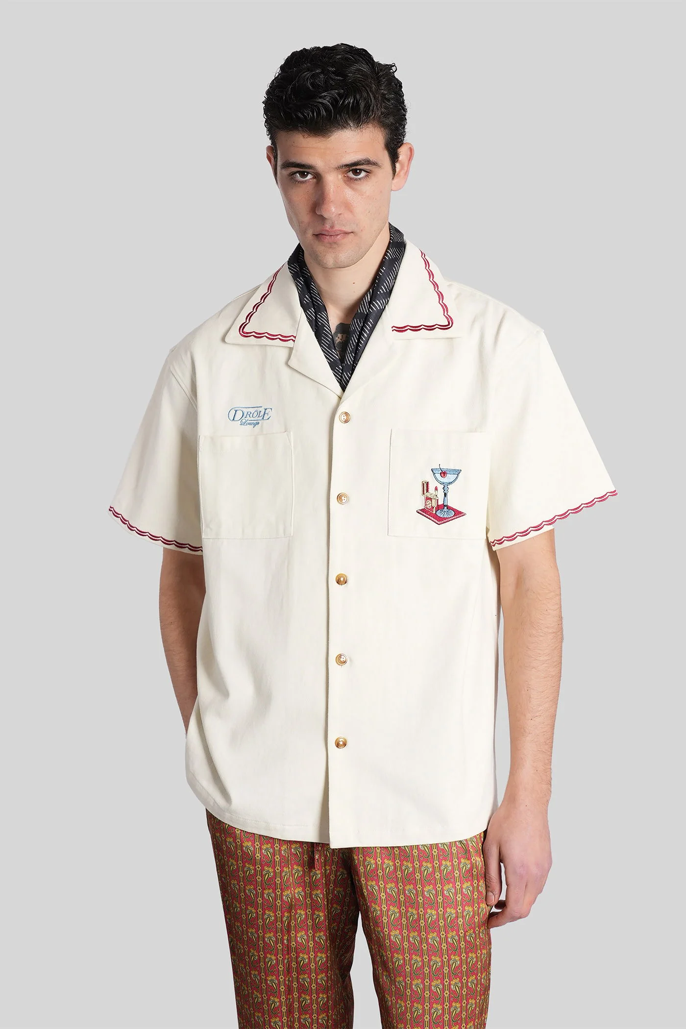 Shirt in white cotton