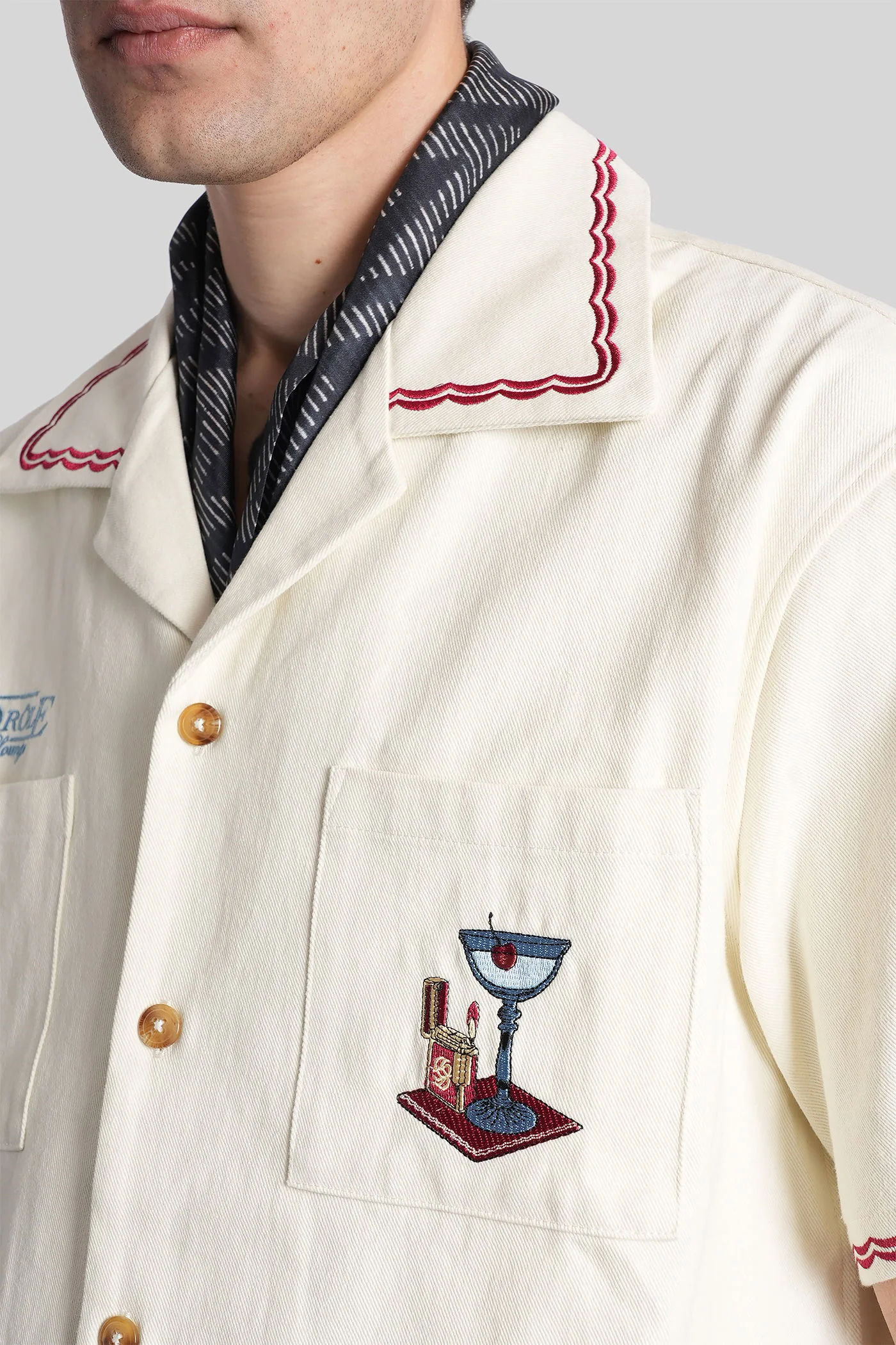 Shirt in white cotton - Image 5