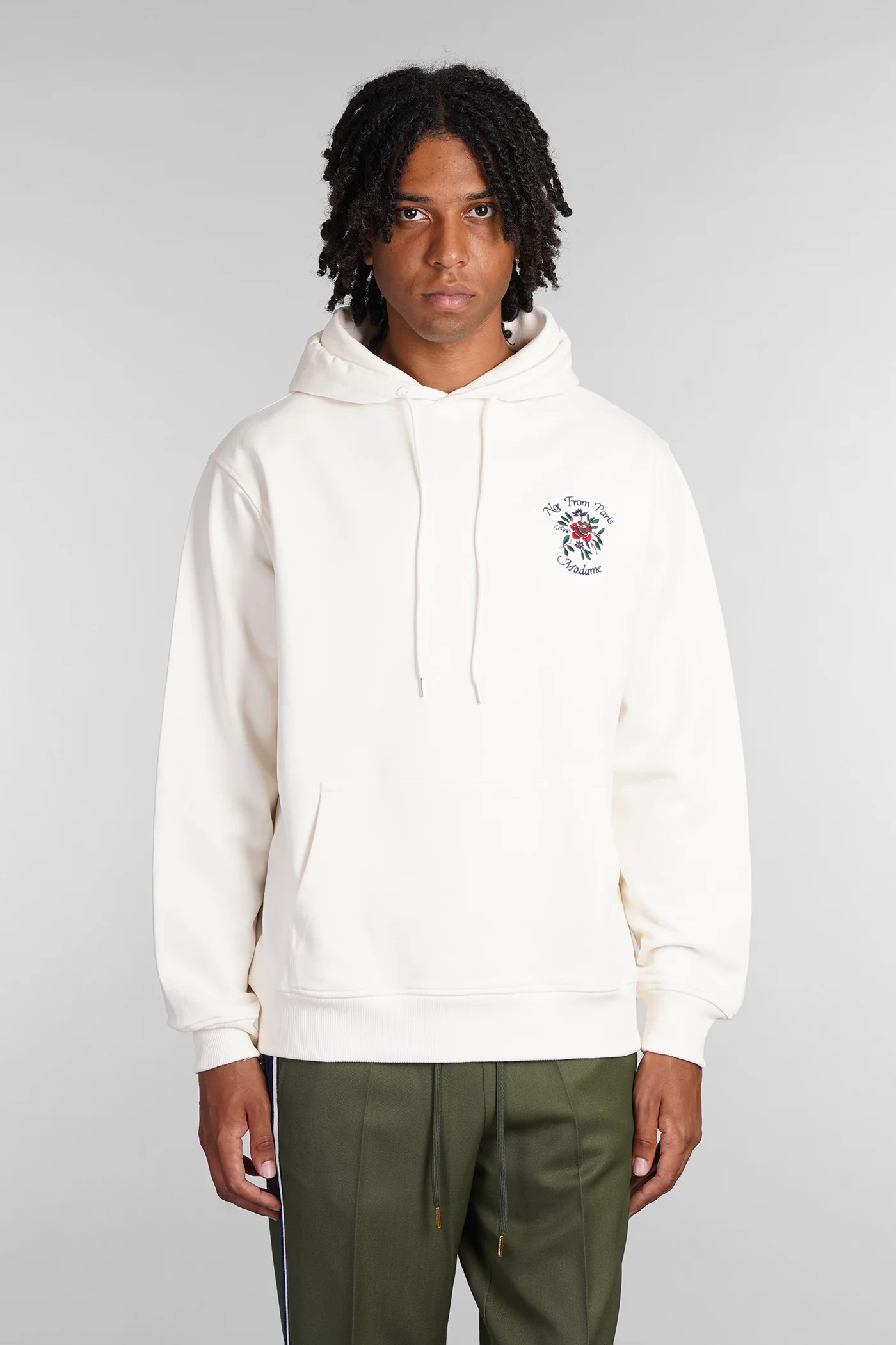 Sweatshirt in beige cotton