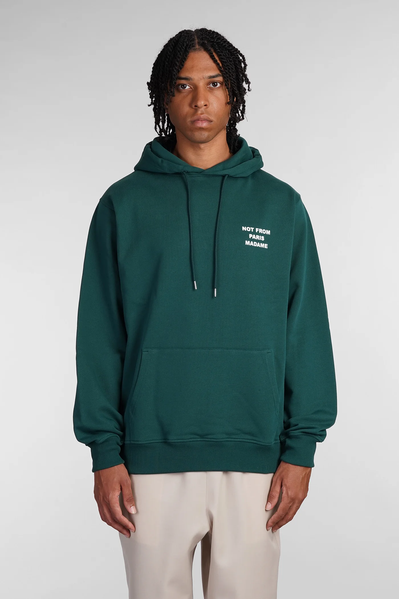 Sweatshirt in green cotton