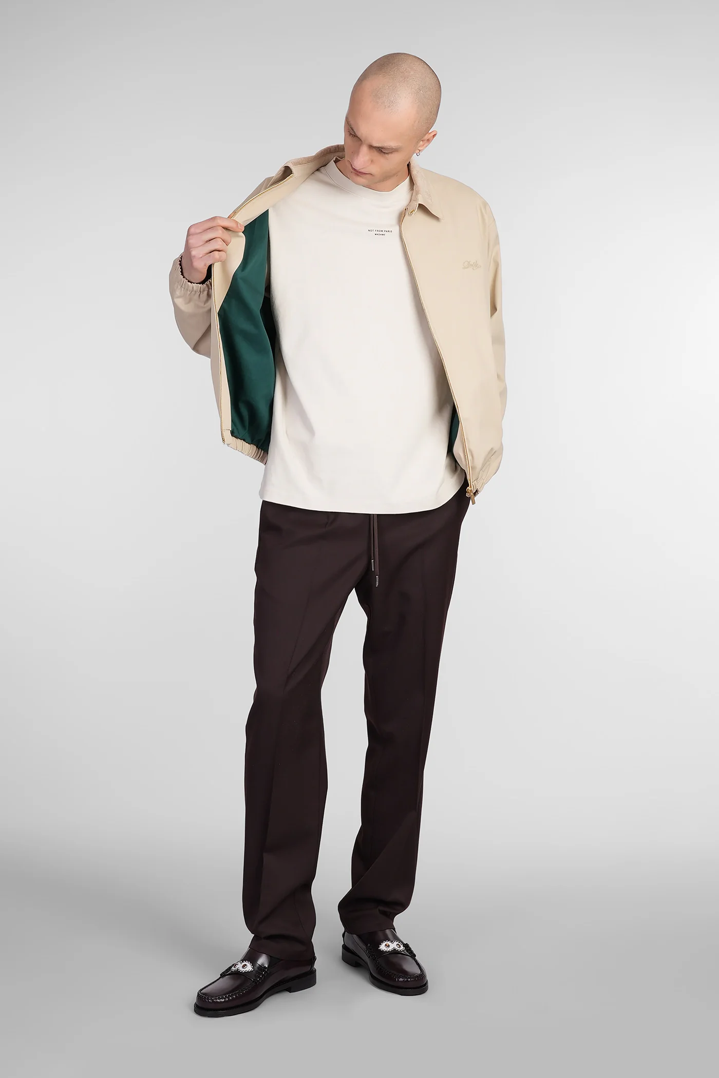 T-Shirt in beige cotton - Image 2