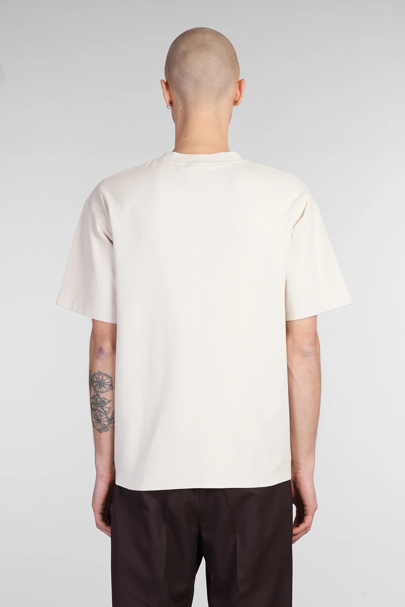 T-Shirt in beige cotton - Image 3