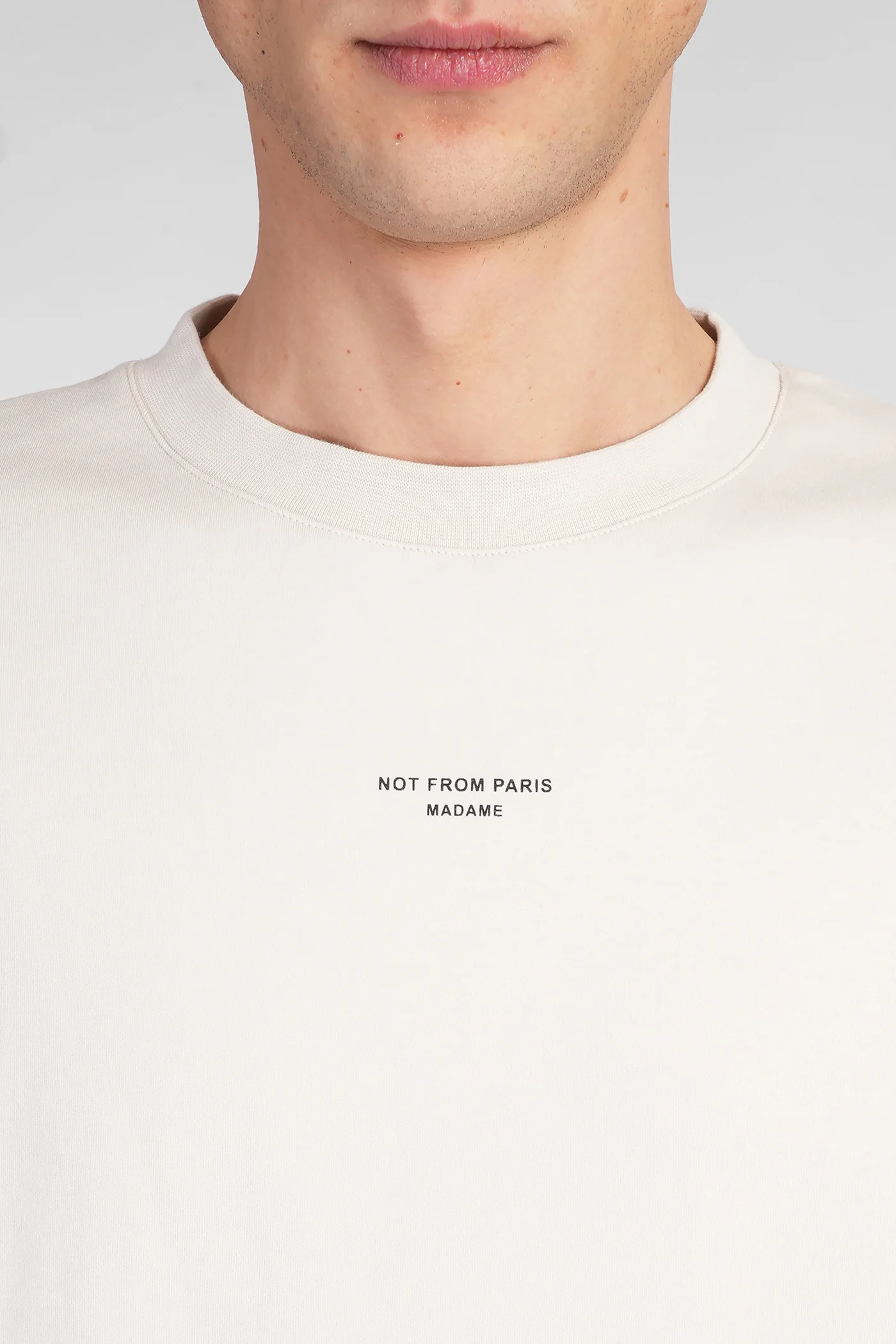 T-Shirt in beige cotton - Image 5