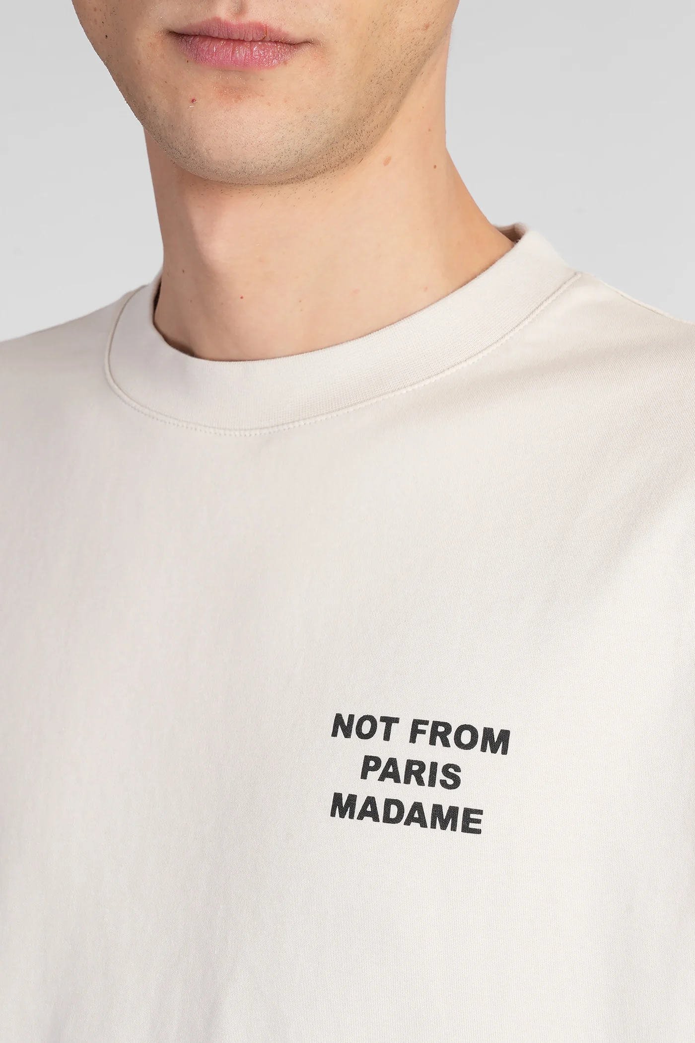 T-Shirt in beige cotton - Image 5