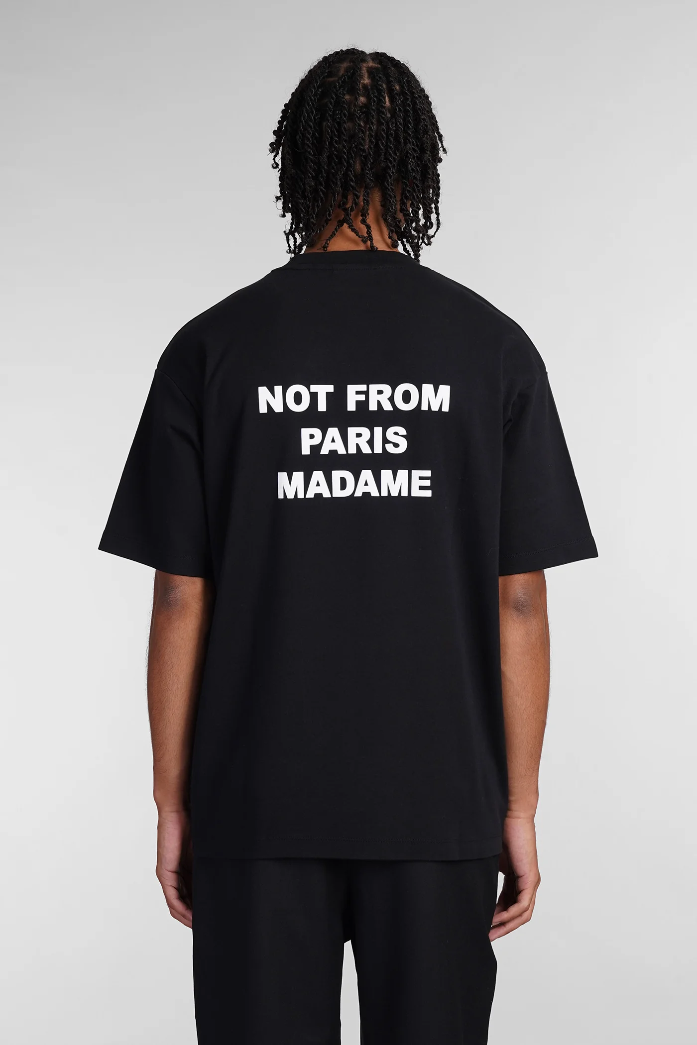 T-Shirt in black cotton - Image 3
