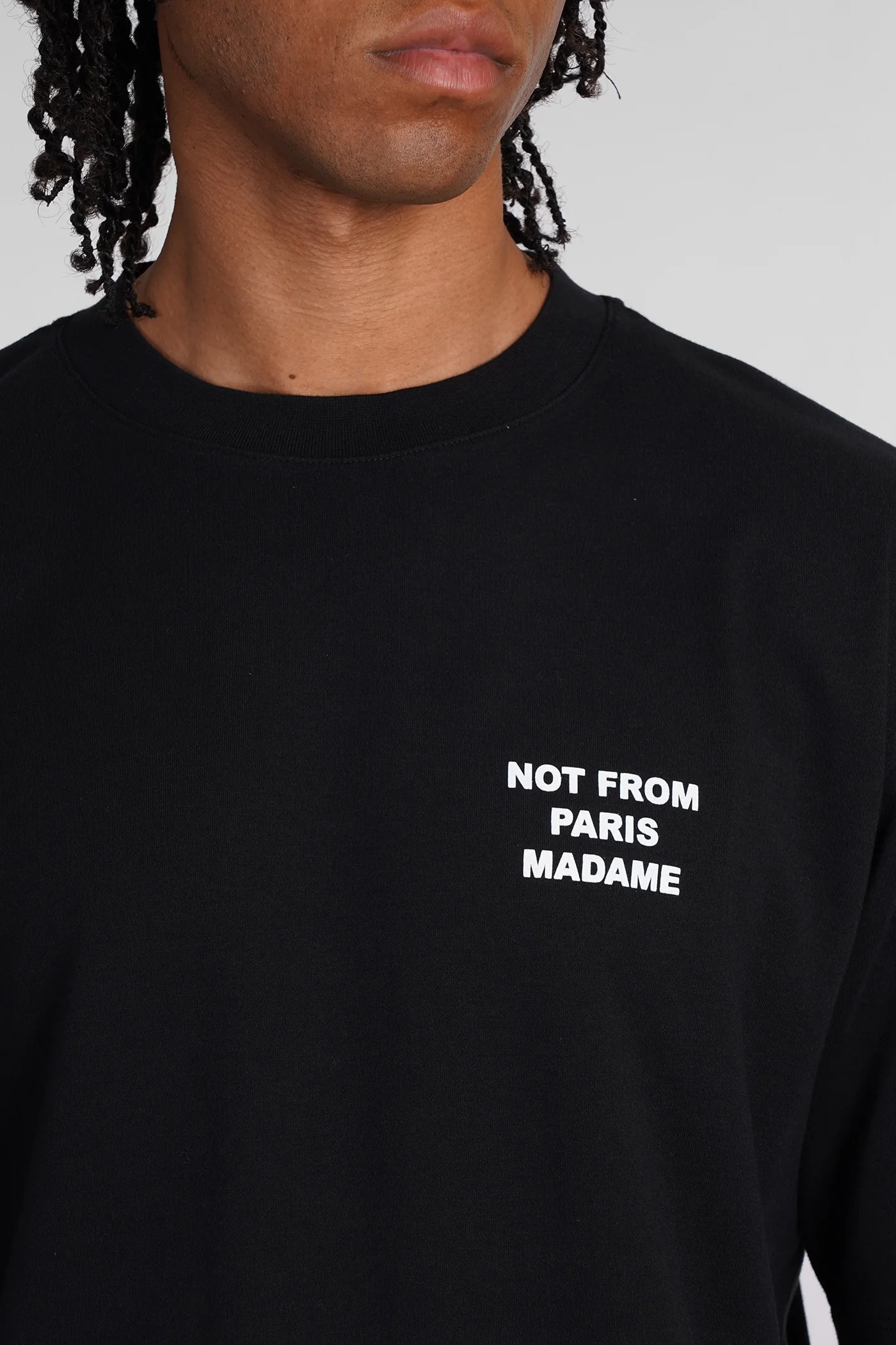 T-Shirt in black cotton - Image 5