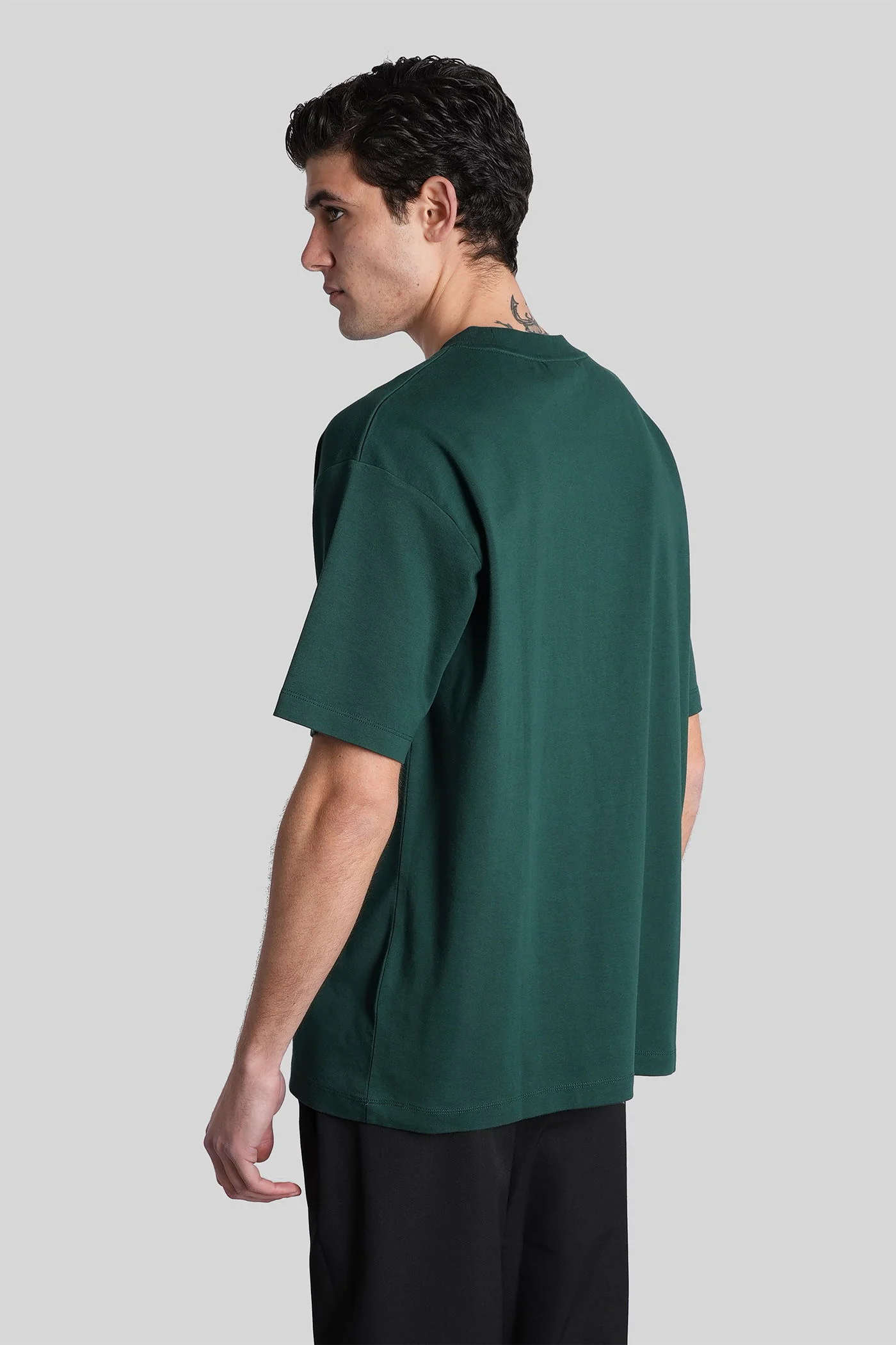 T-Shirt in green cotton - Image 3