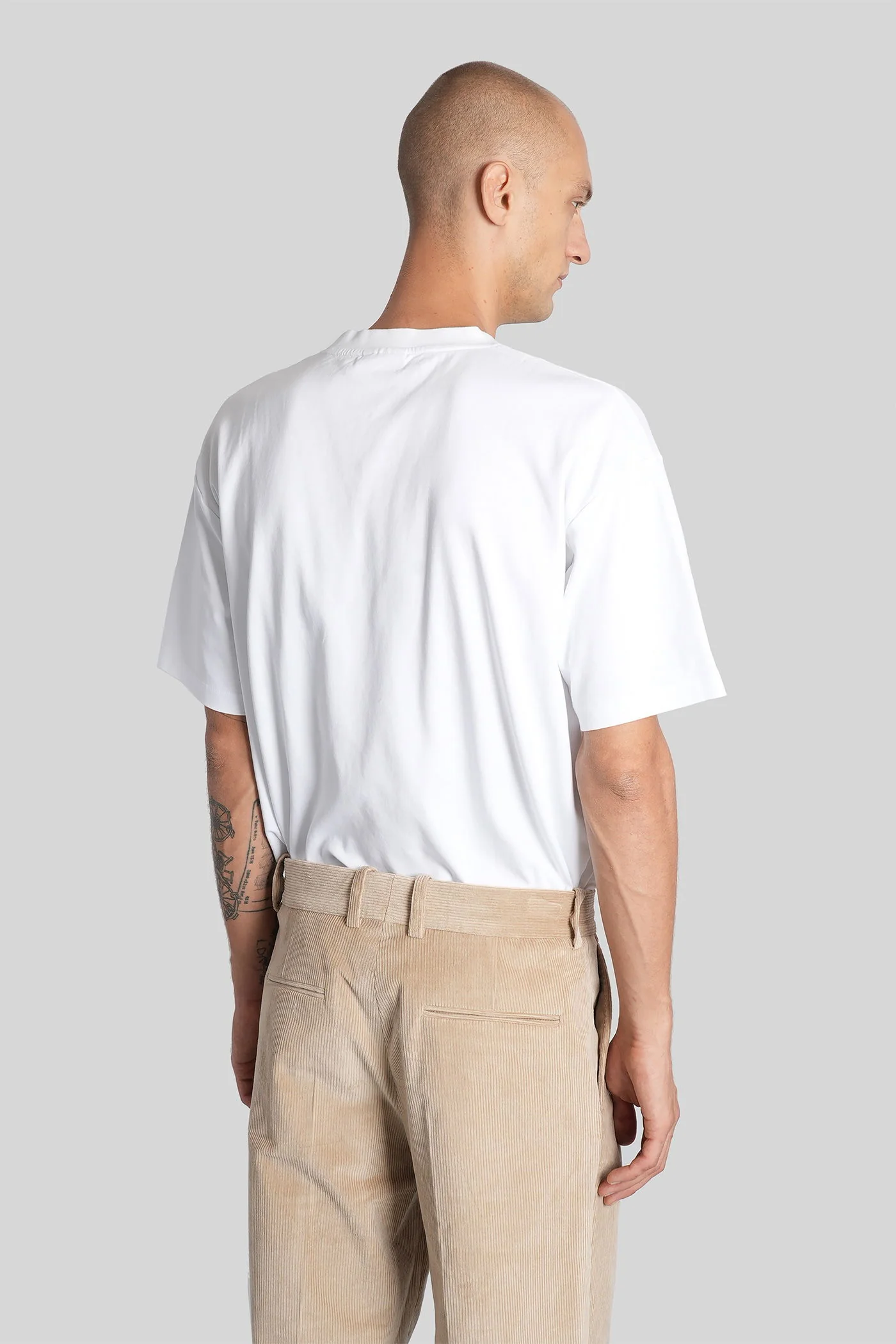 T-Shirt in white cotton - Image 3