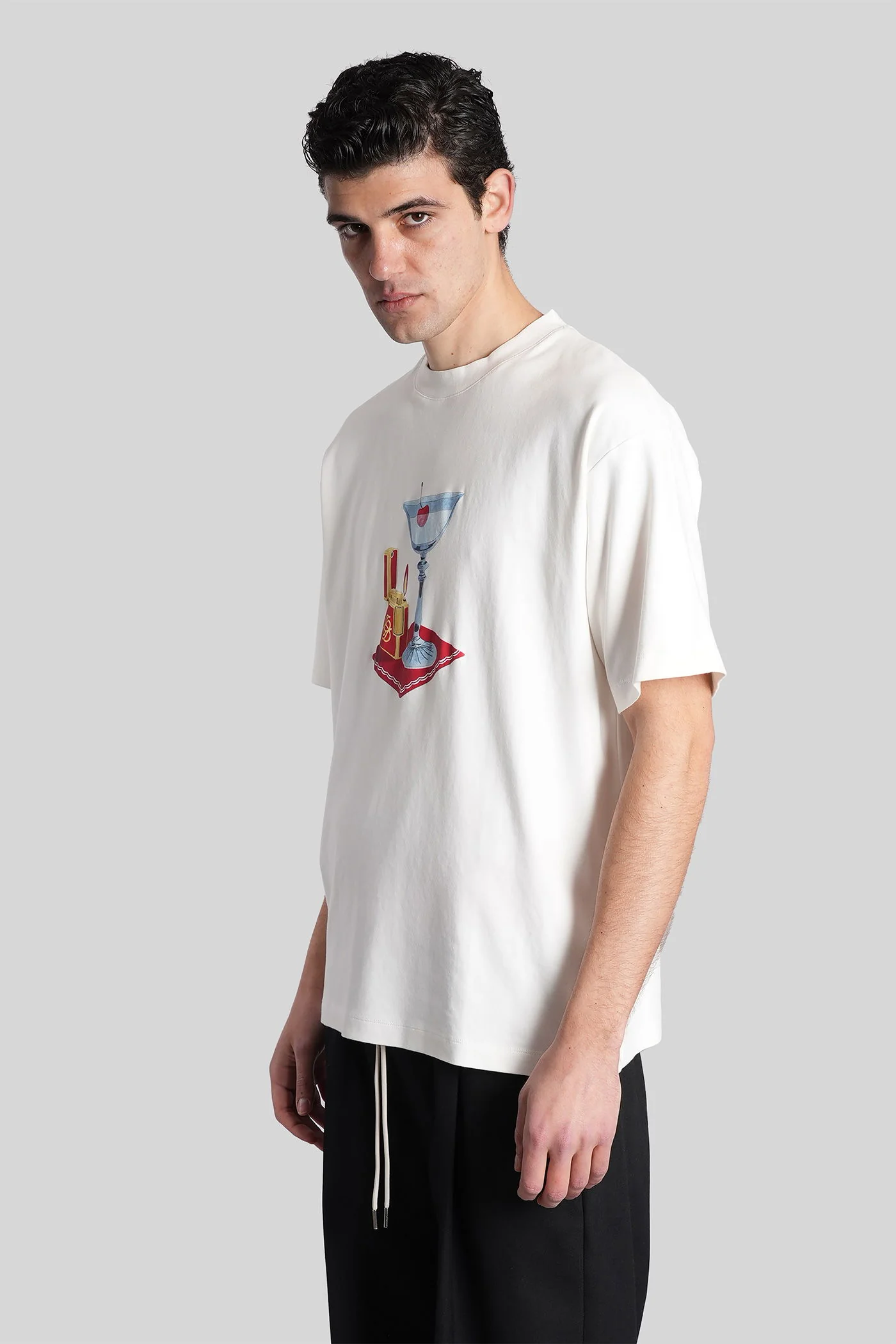 T-Shirt in white cotton - Image 4
