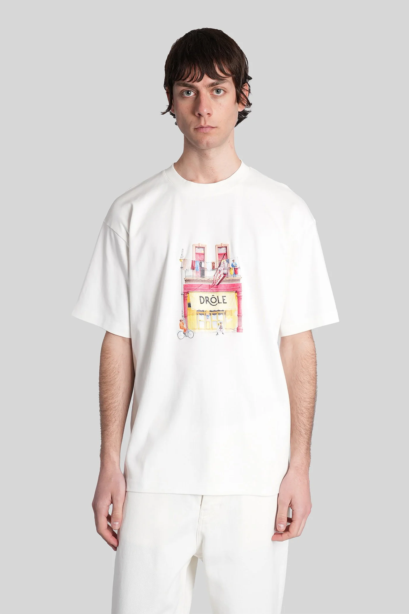 T-Shirt in white cotton