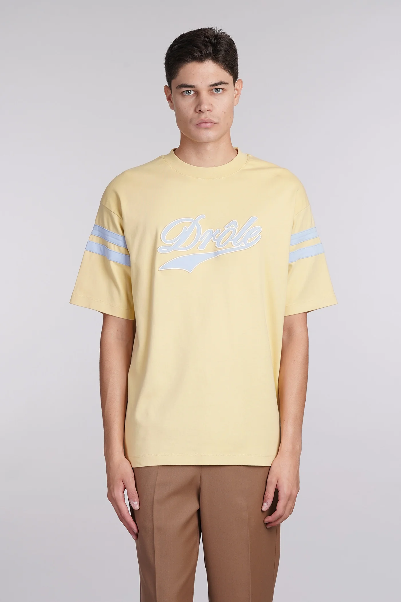 T-Shirt in yellow cotton