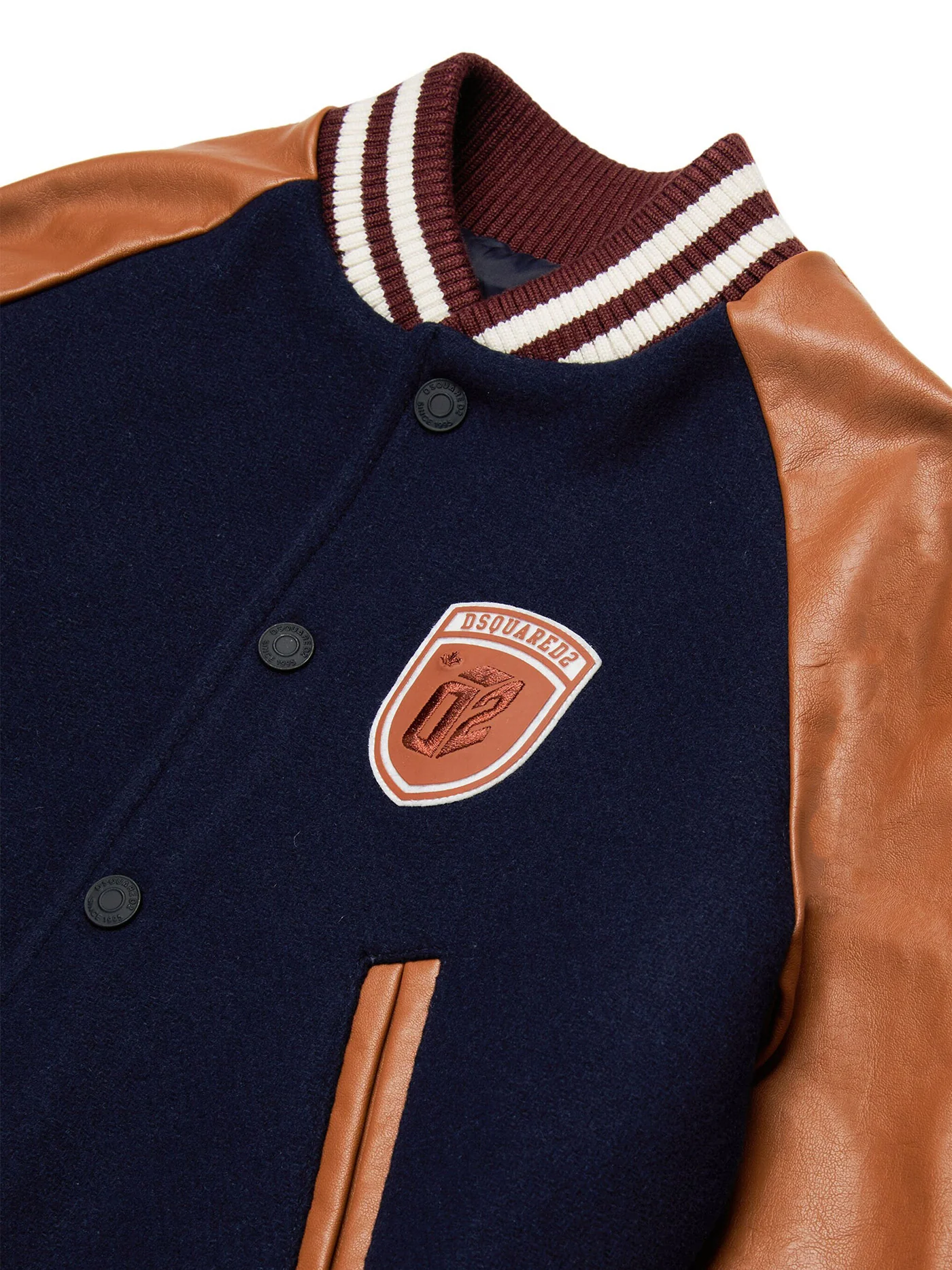 Bomber Jacket in blue wool - Image 3