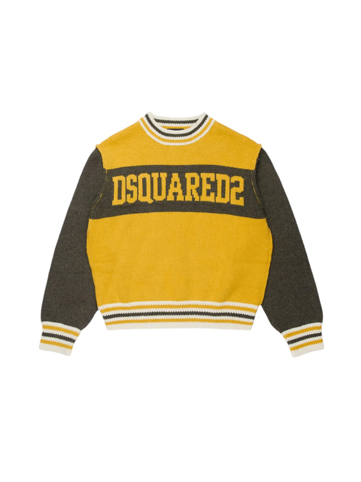 Knitwear in yellow cotton