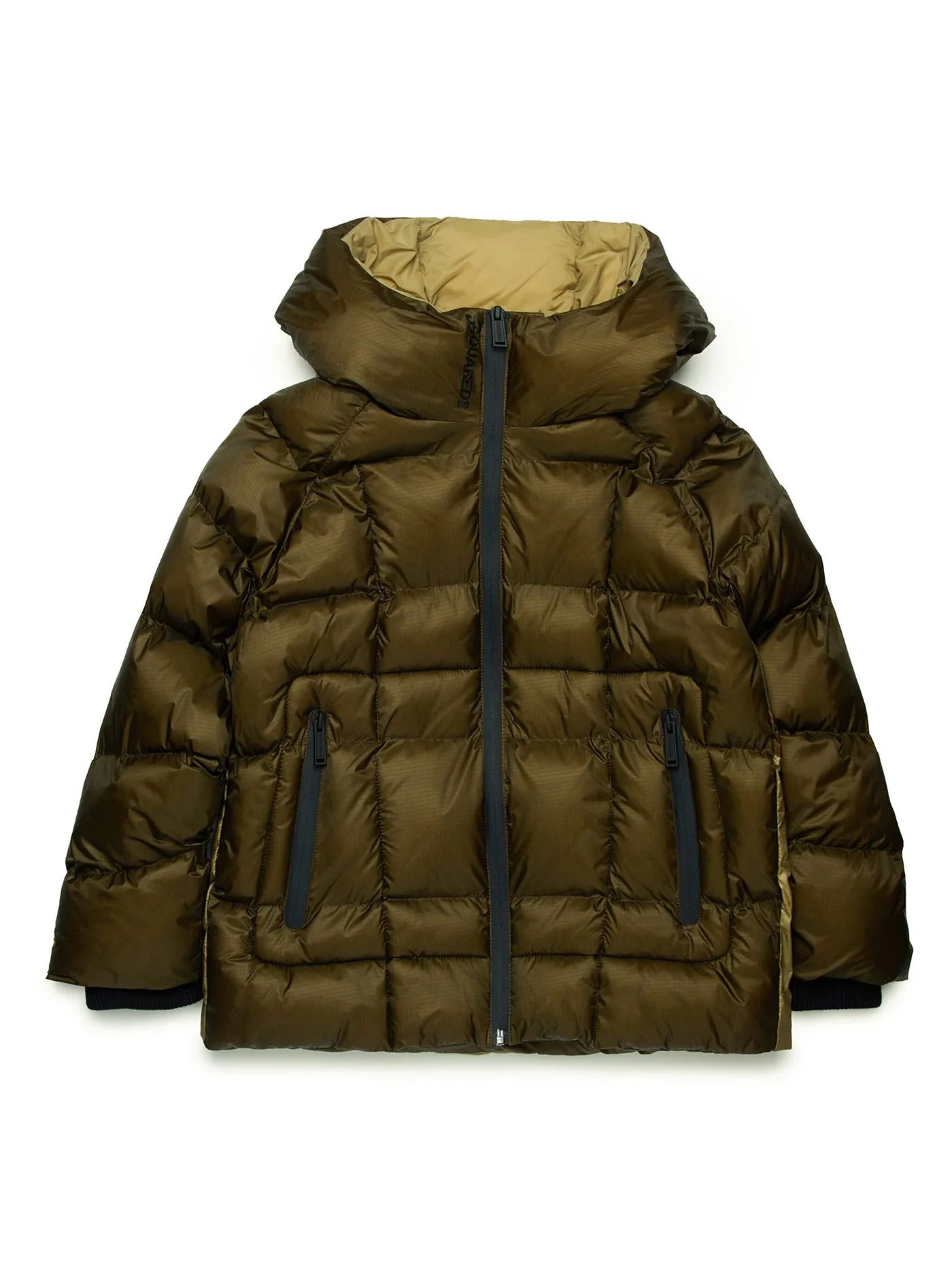 puffer in green polyamide