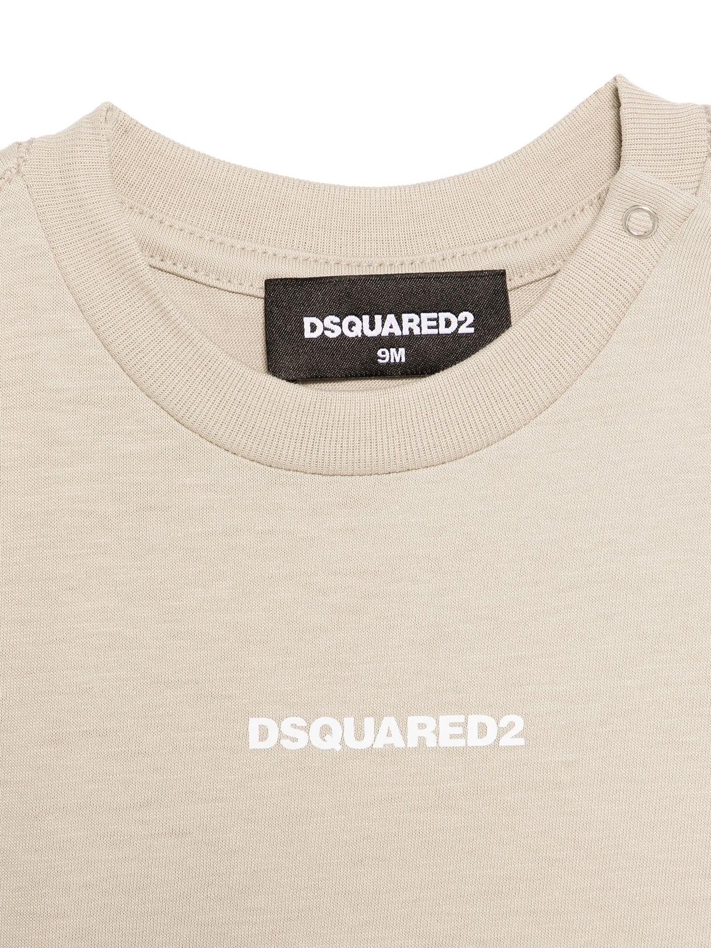 T-Shirt in taupe cotton - Image 3
