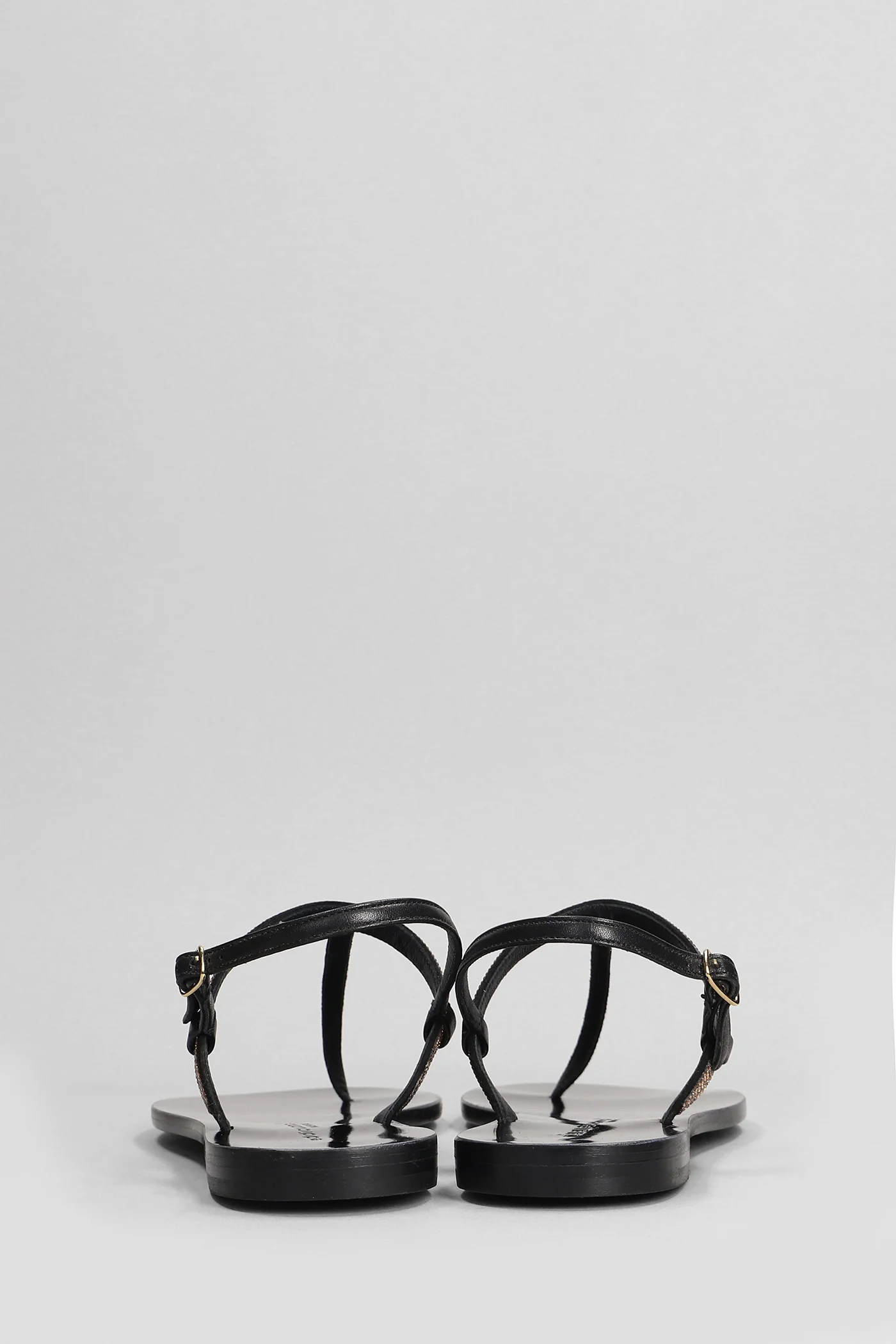Flats in black leather - Image 4