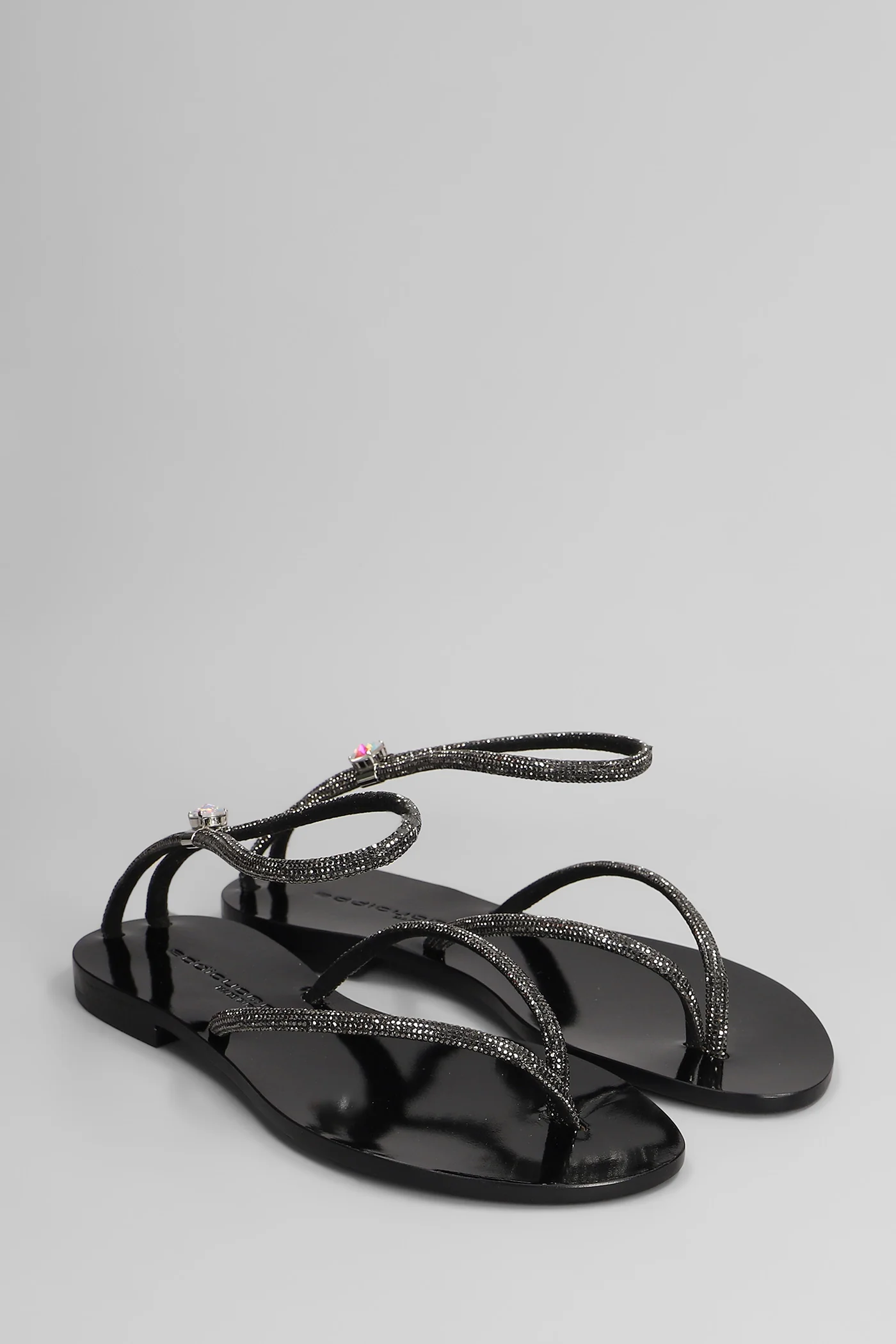 Flats in black leather - Image 2