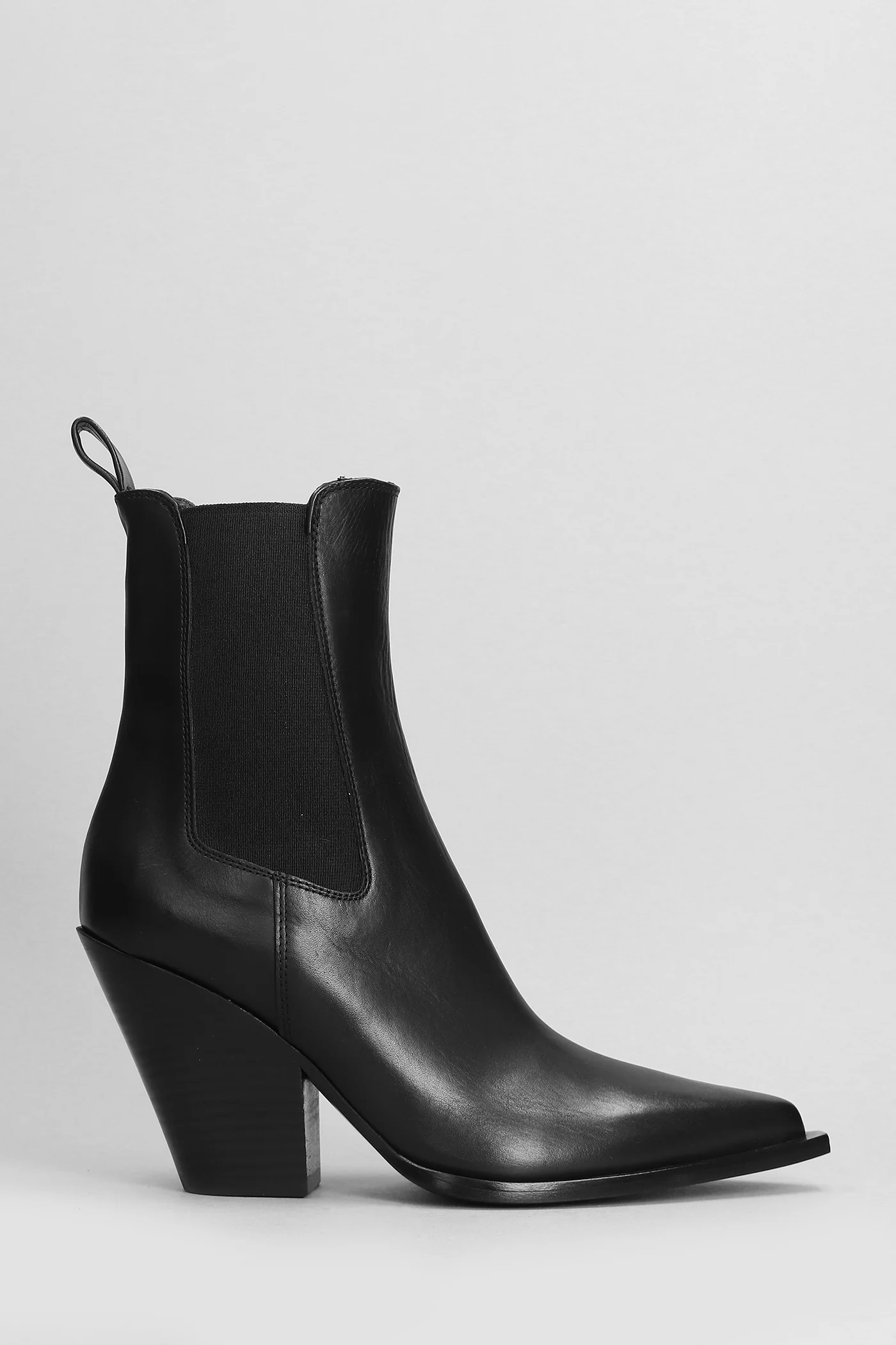 texan Ankle boots in black leather