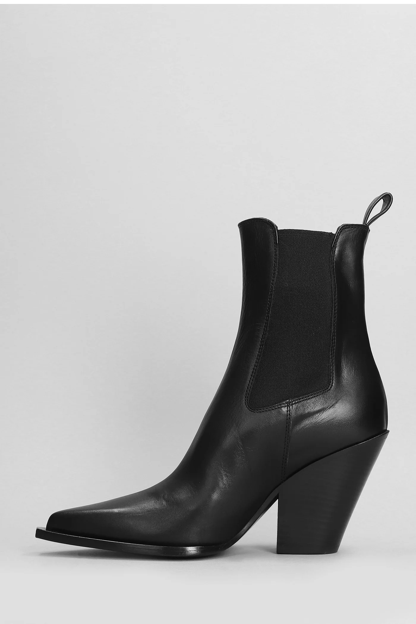 texan Ankle boots in black leather - Image 3