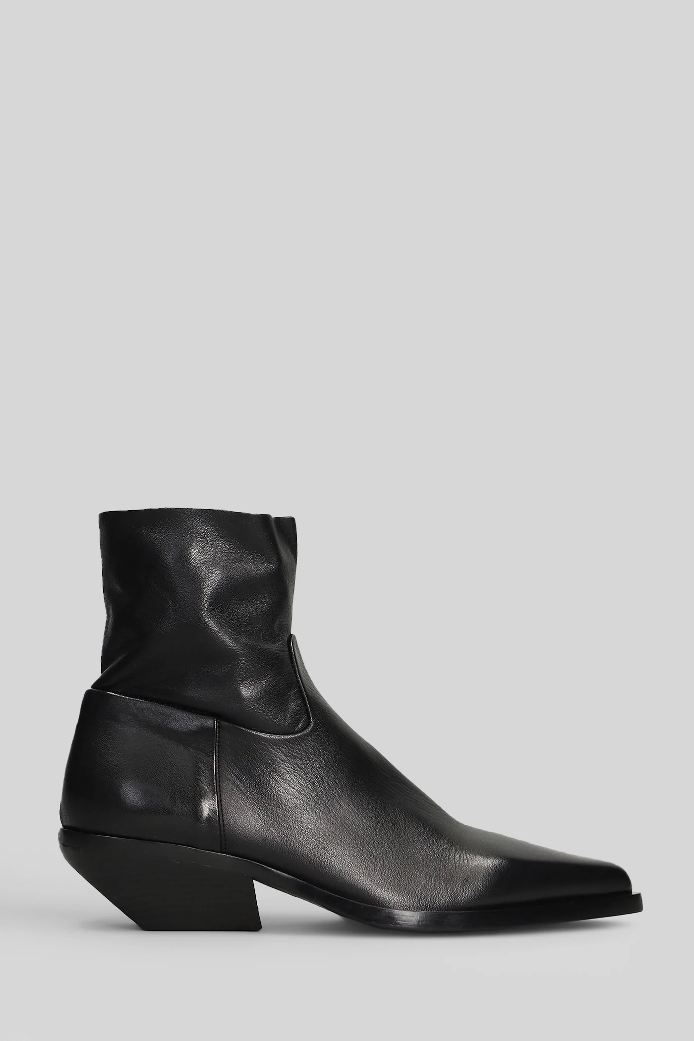 texan Ankle boots in black leather