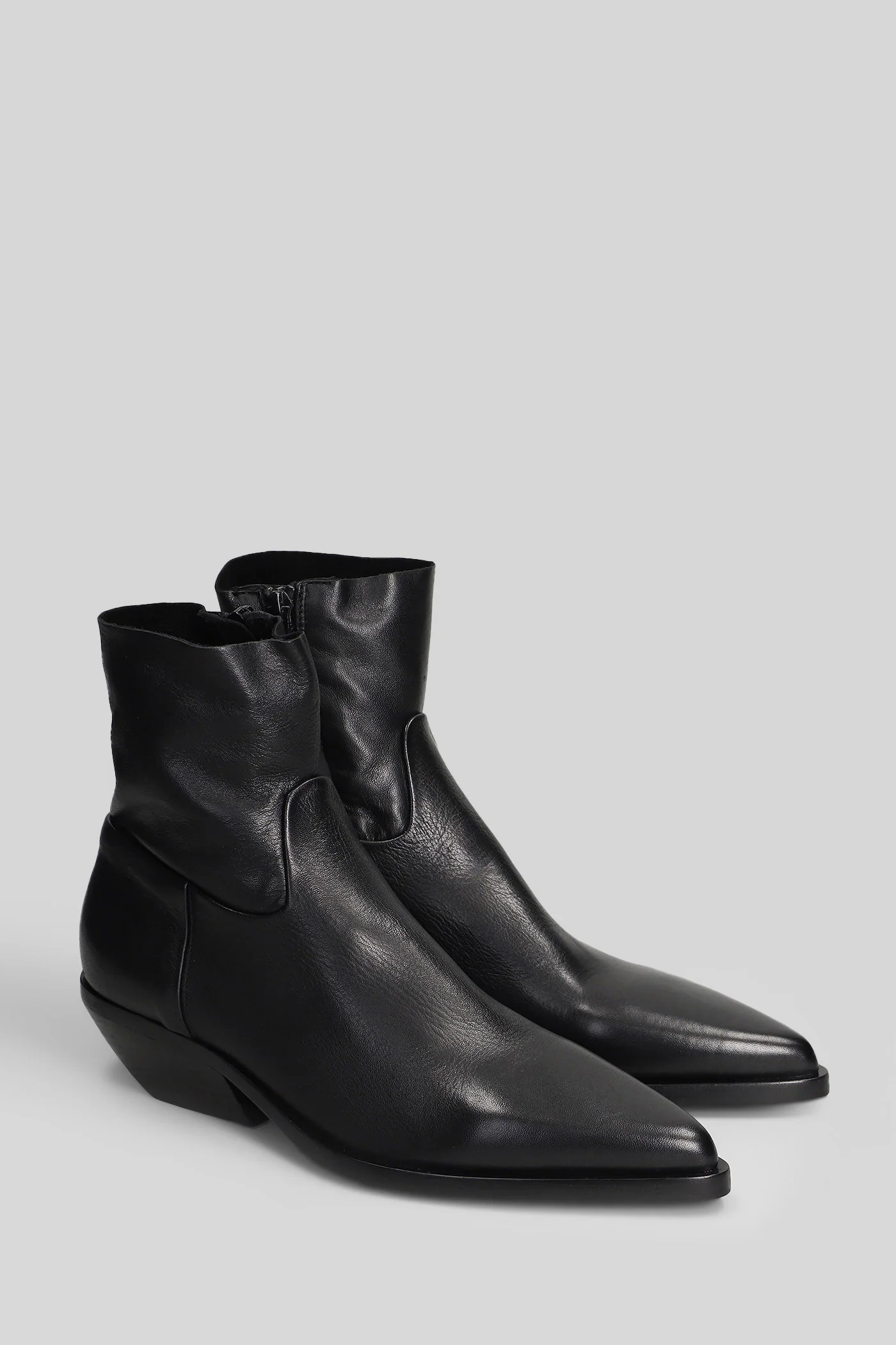 texan Ankle boots in black leather - Image 2