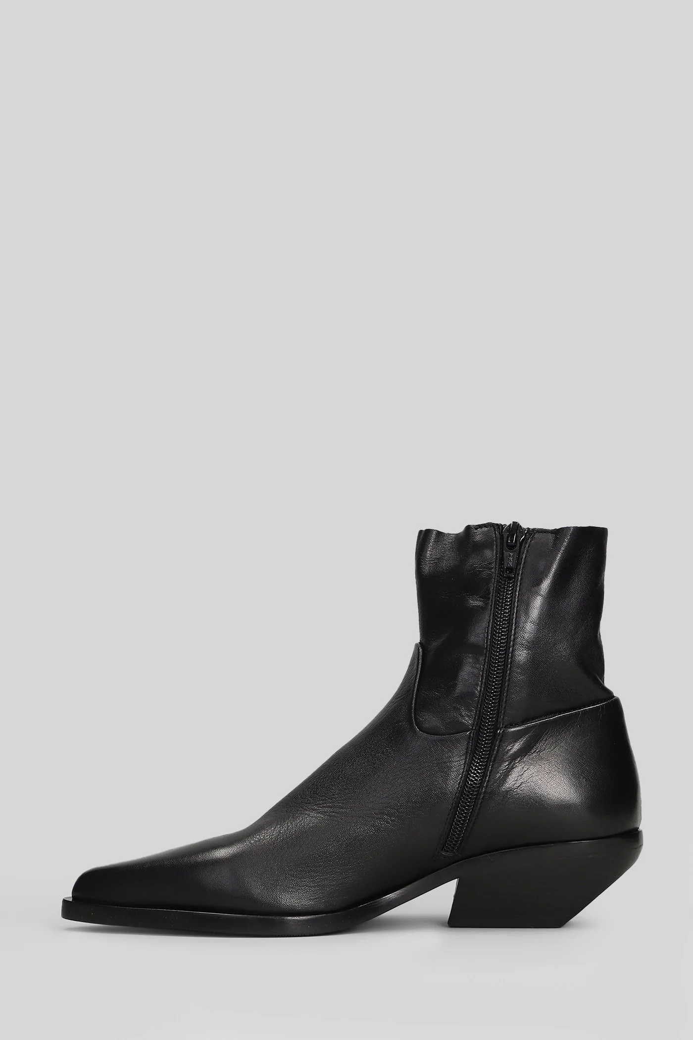texan Ankle boots in black leather - Image 3