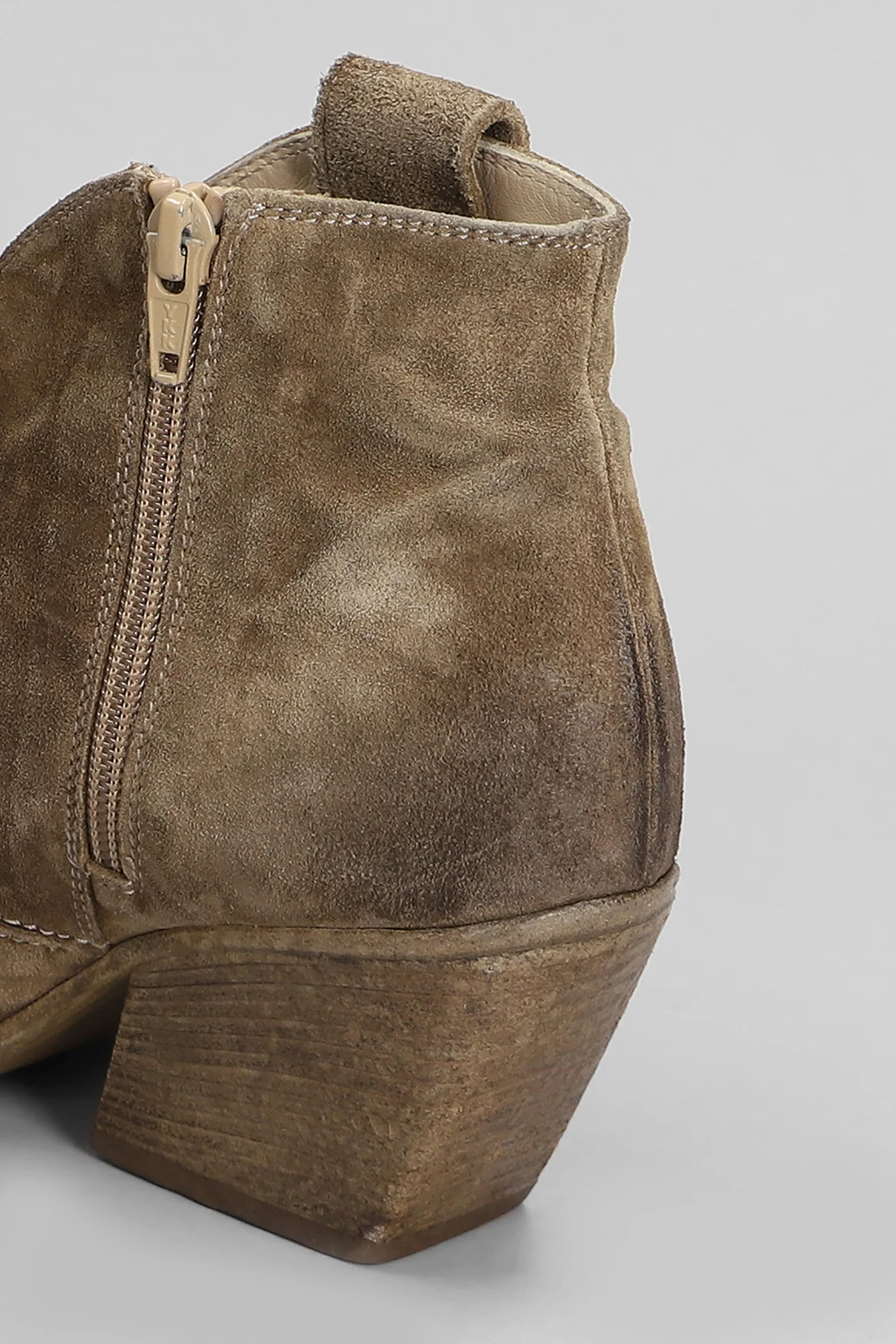 texan Ankle boots in Camel suede - Image 5