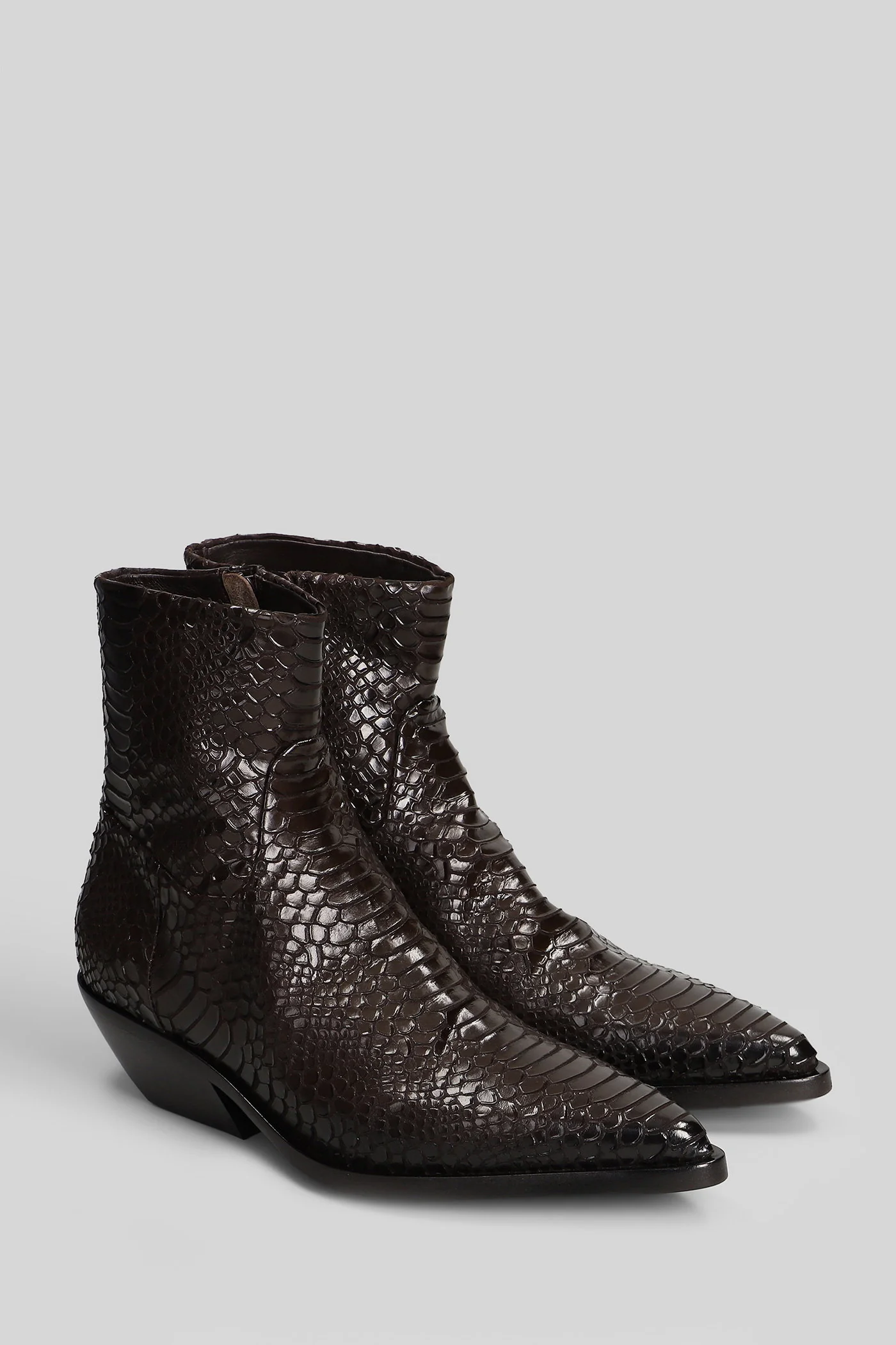texan Ankle boots in dark brown leather - Image 2