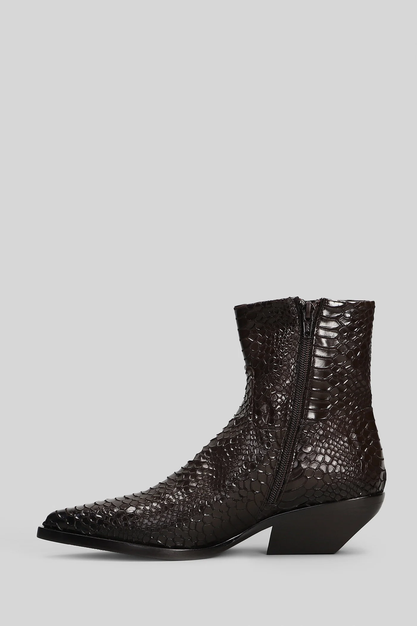texan Ankle boots in dark brown leather - Image 3