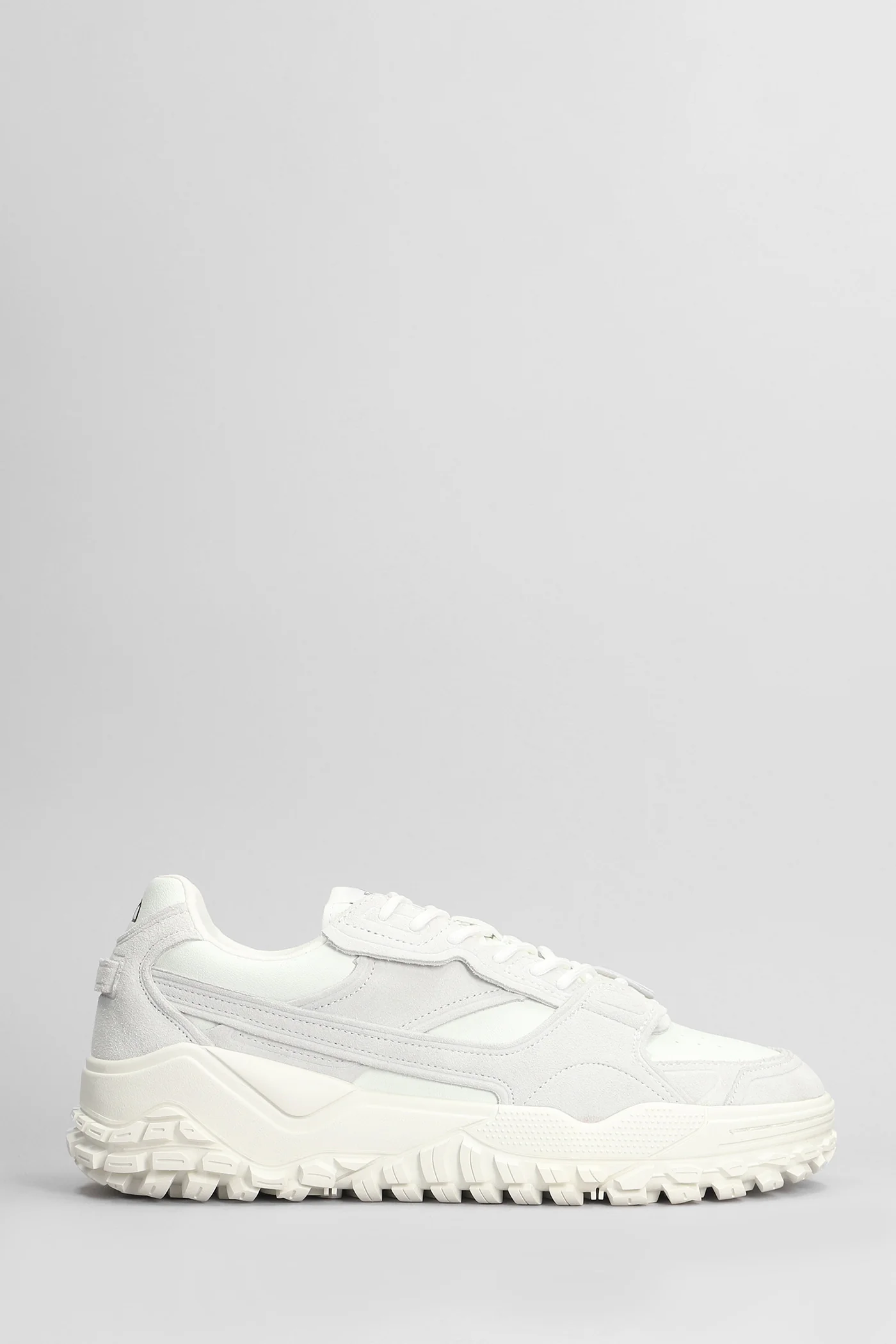 Lsr Luxe 001 Sneakers in grey suede and leather