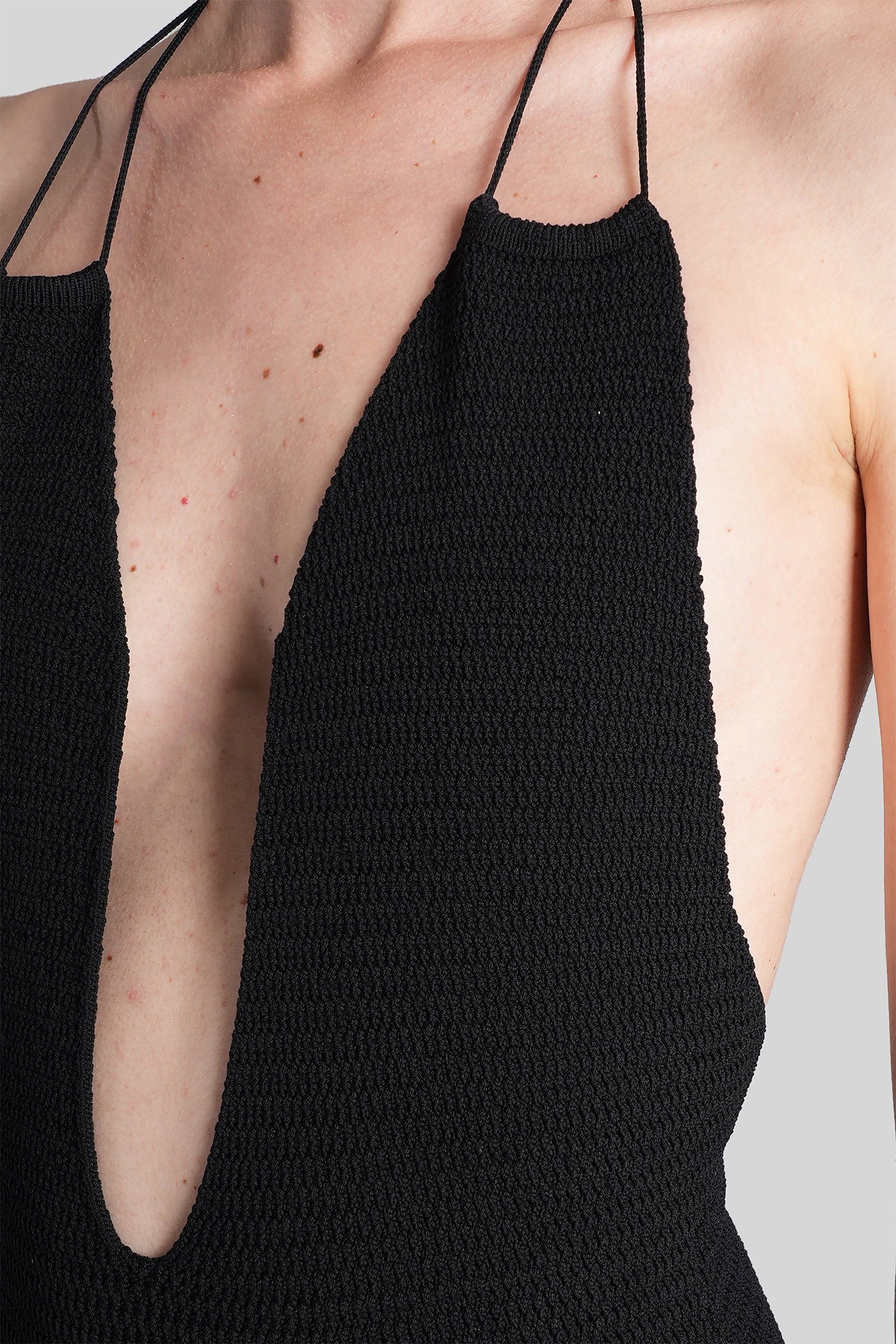 Riviera body Beachwear in black nylon - Image 4