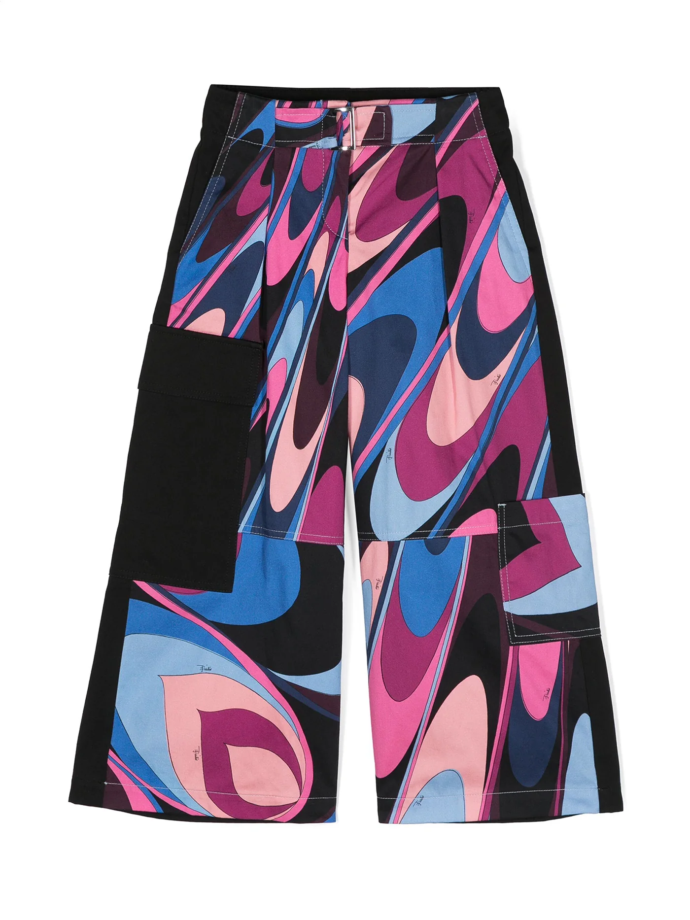 Pants in black cotton