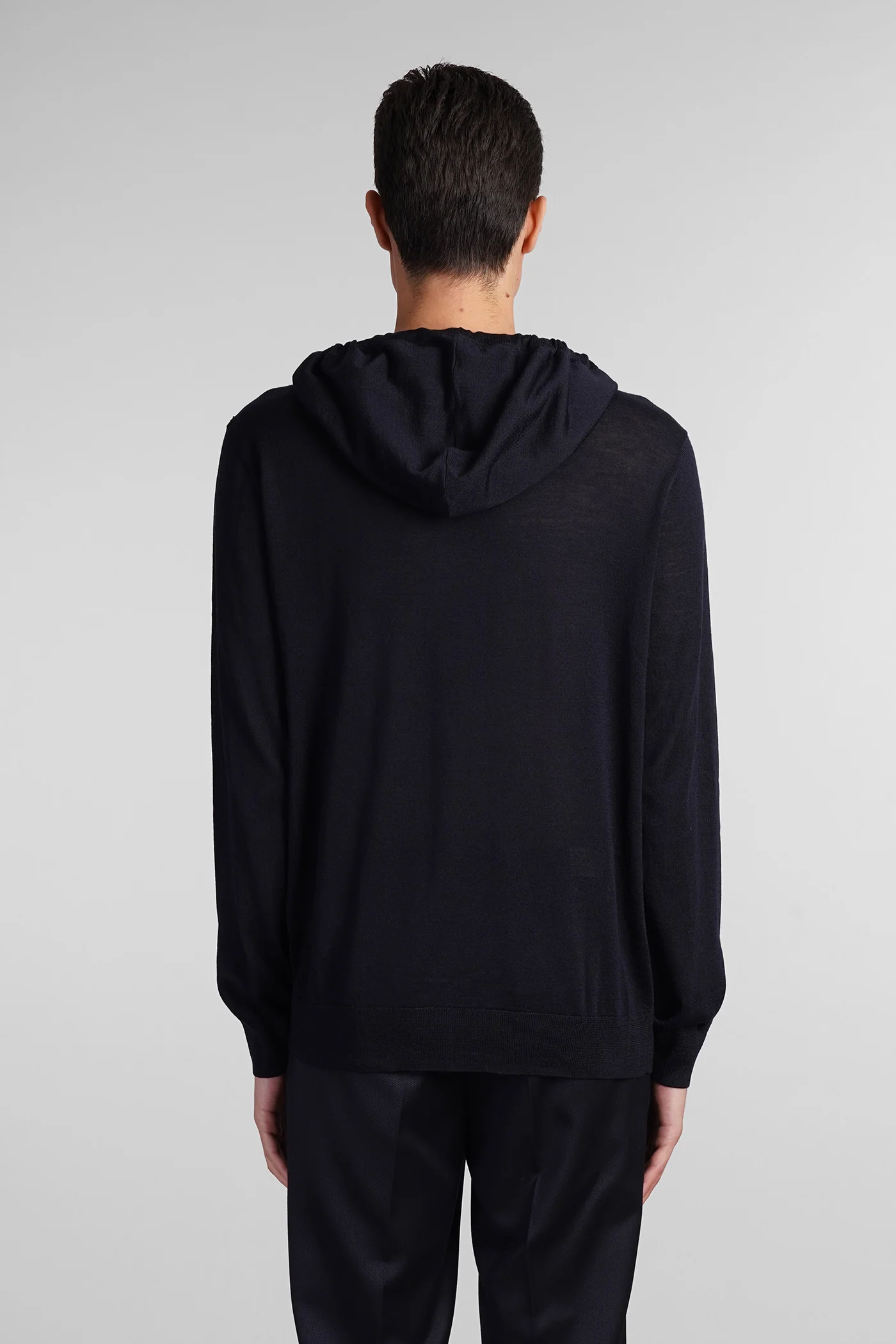 Knitwear in blue wool - Image 3