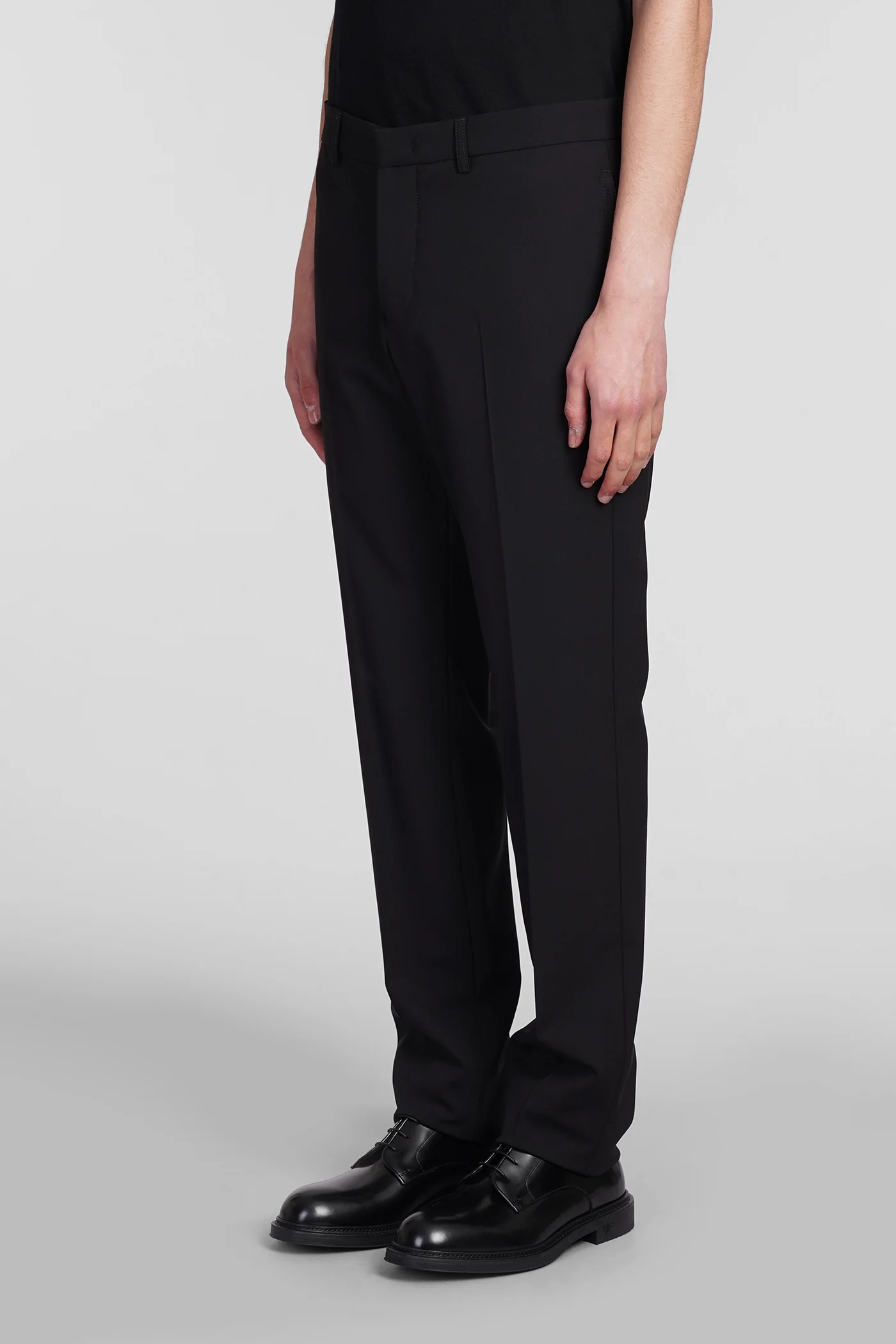 Pants in black wool - Image 4