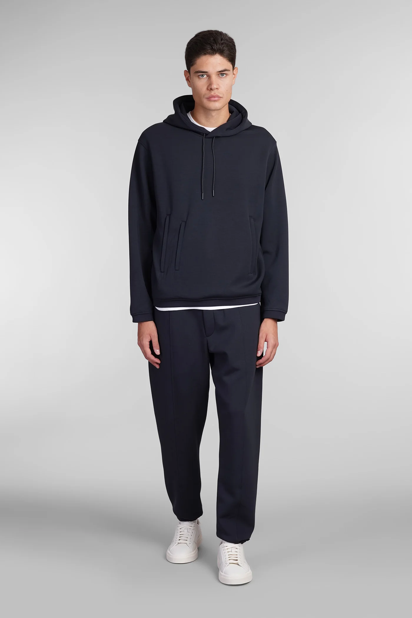 Pants in blue polyester - Image 2