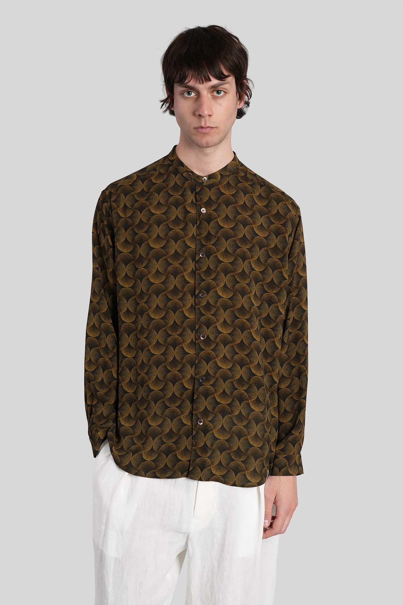 Shirt in beige viscose