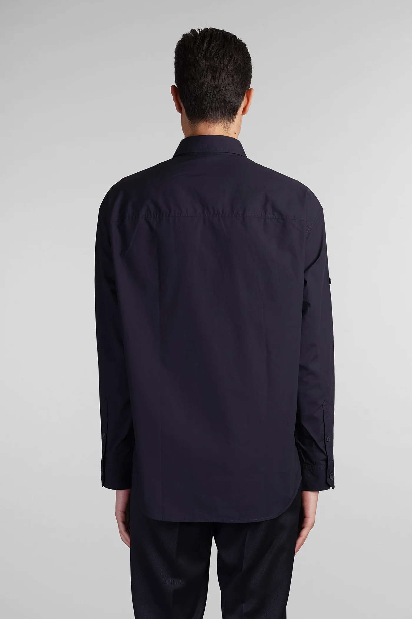 Shirt in blue cotton - Image 3