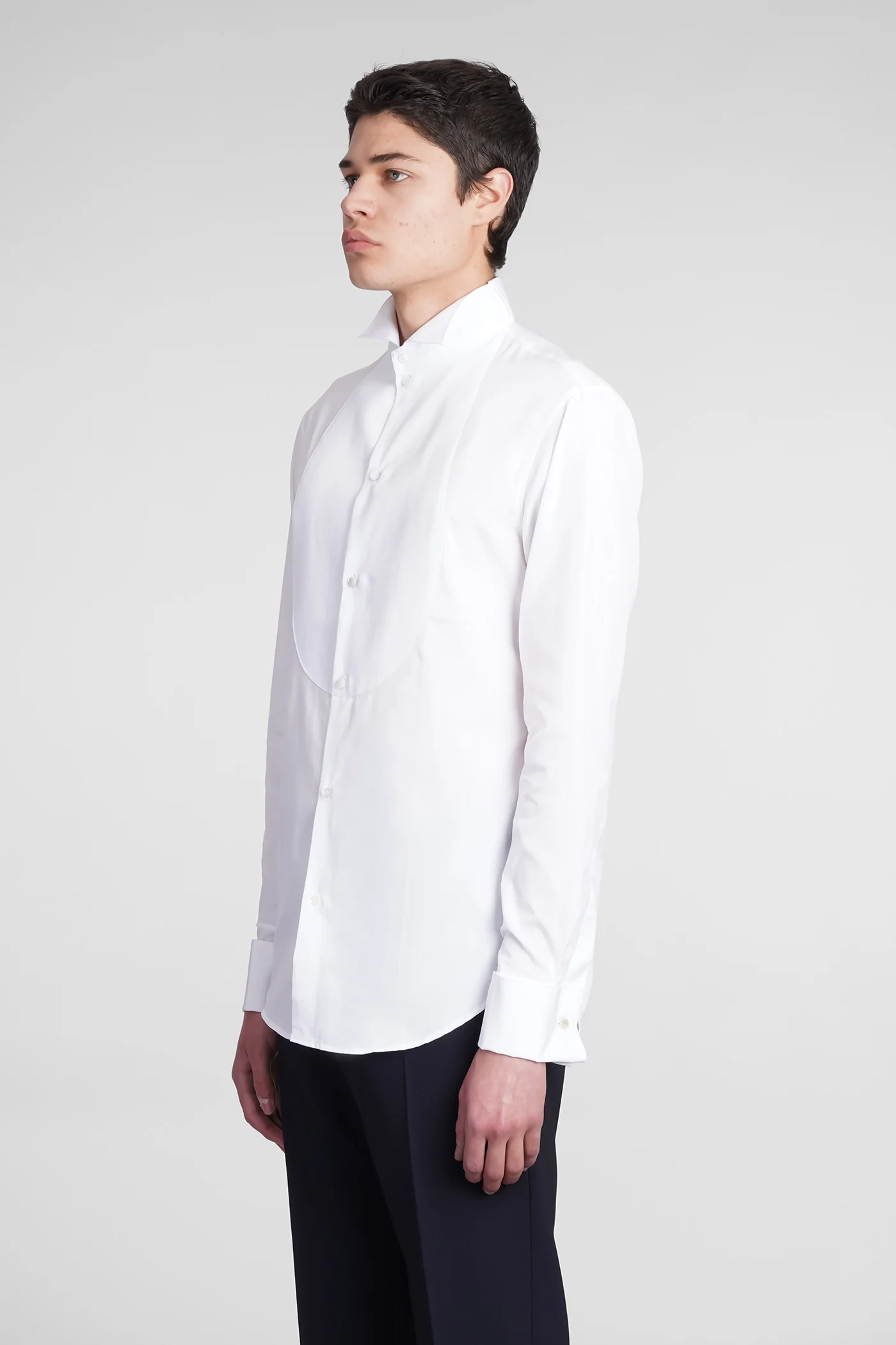 Shirt in white cotton - Image 4