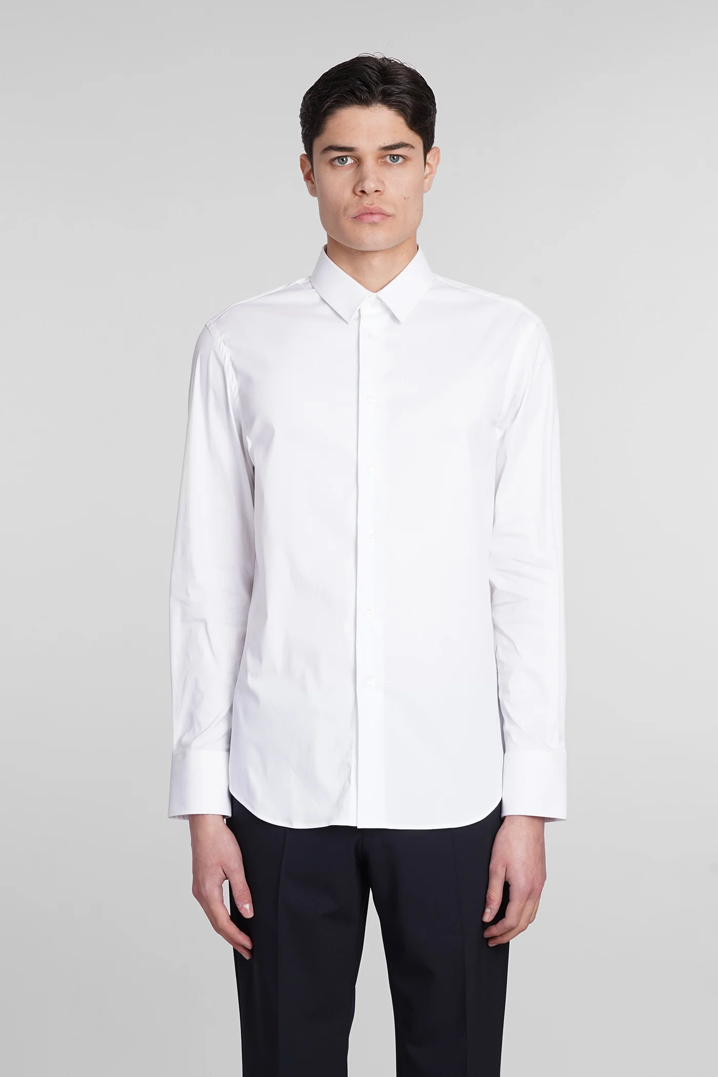 Shirt in white cotton